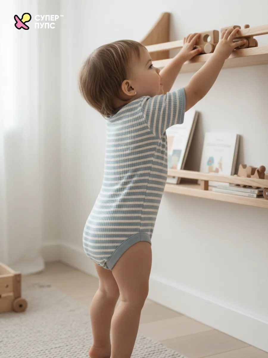 Боди 3 шт Супер Пупс нбр/3пр/бд/коррук/2026/ромашки - фото 8