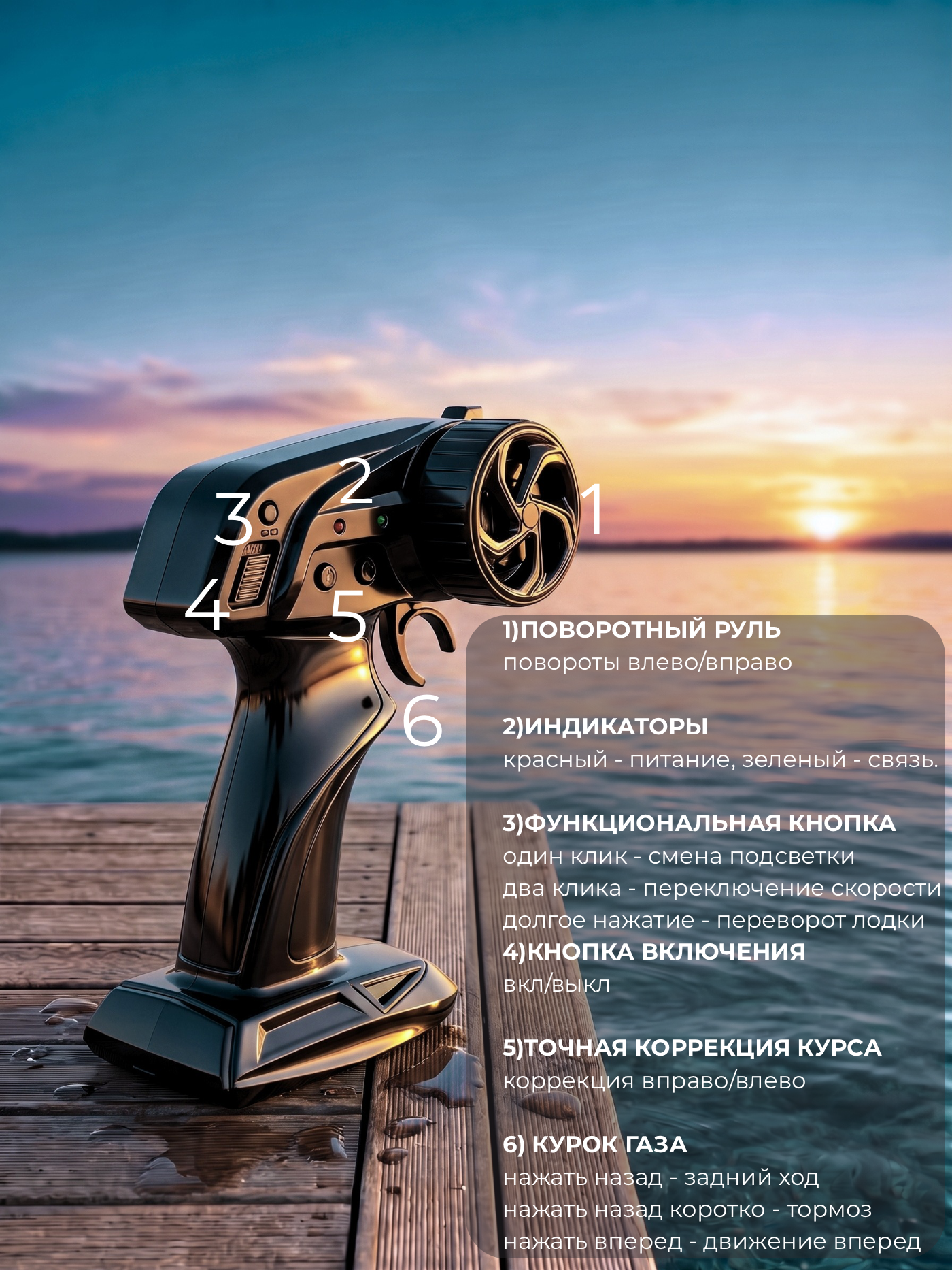 Катер РУ BYKO 1:24 - фото 7
