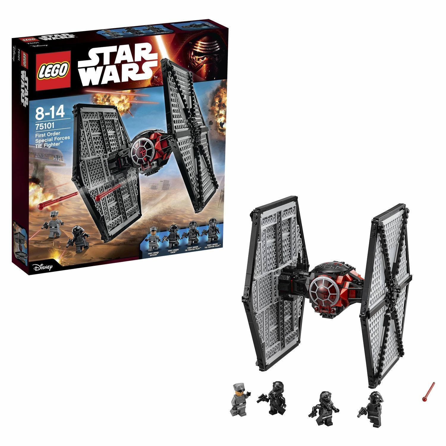 Конструктор LEGO Star Wars First Order TIE fighter блочный - фото 1