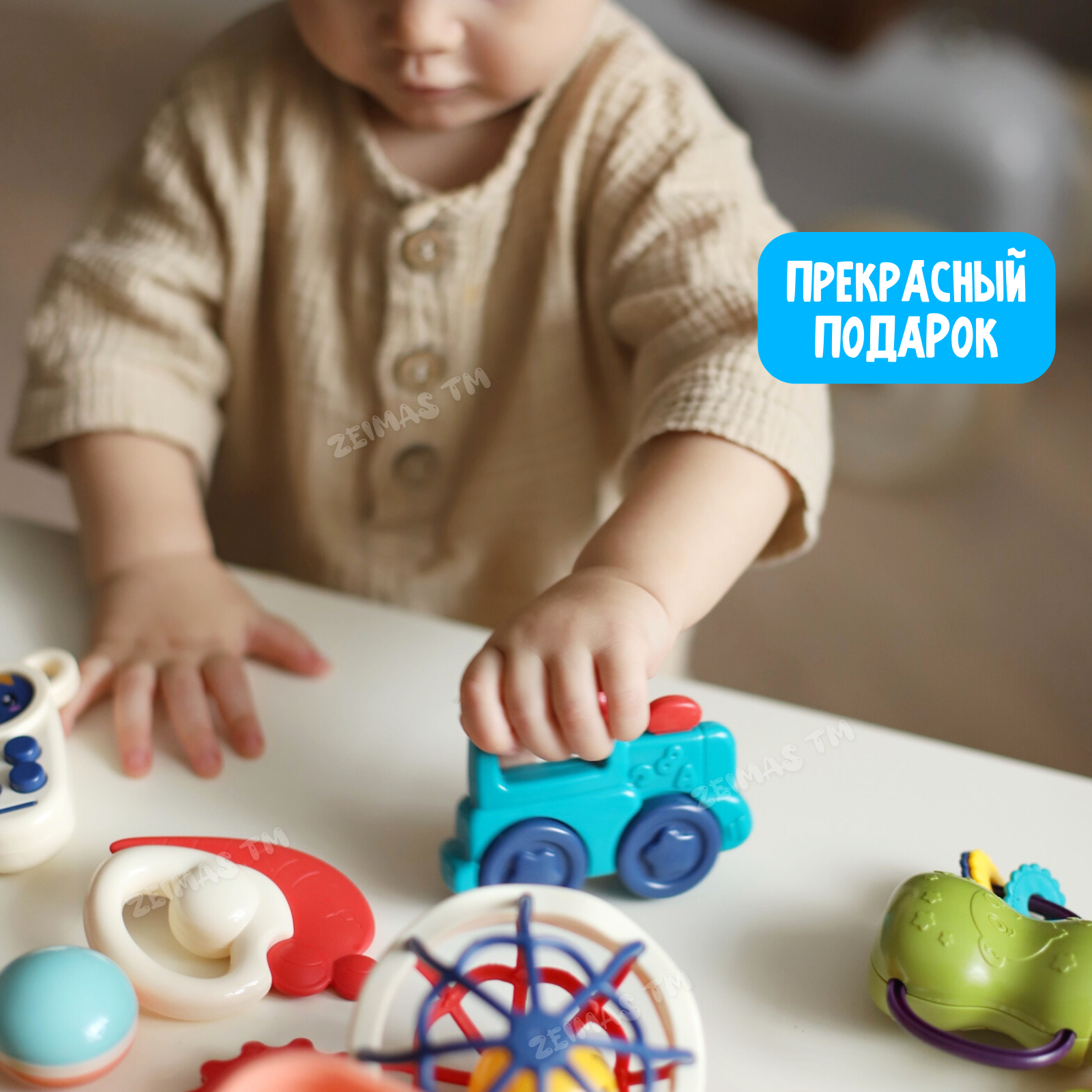 Игрушка Zeimas погремушка Монтессори в ассортименте - фото 17