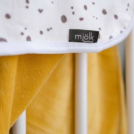 Плед Mjolk Велюровый Mustard 80*80