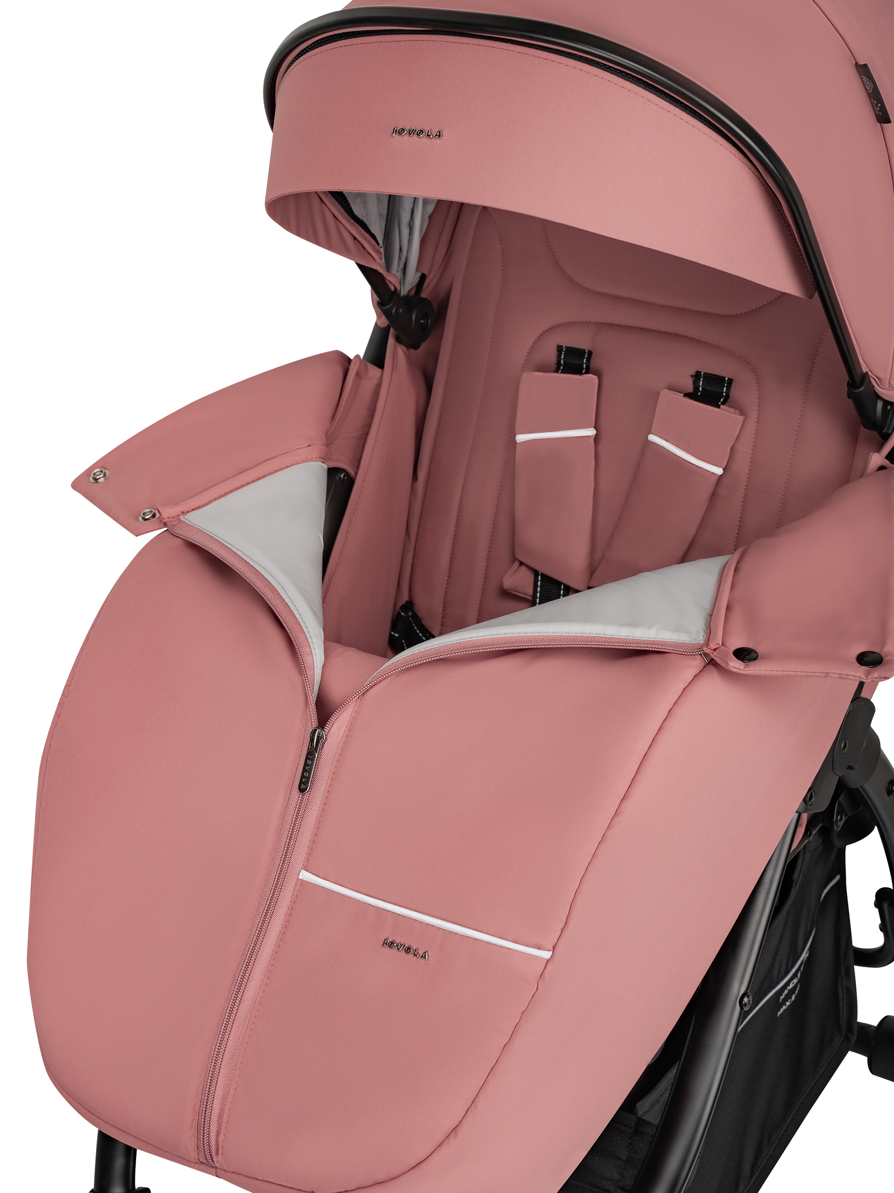 Коляска прогулочная JOVOLA SELENA Air 2025 с сумкой розовый - фото 31