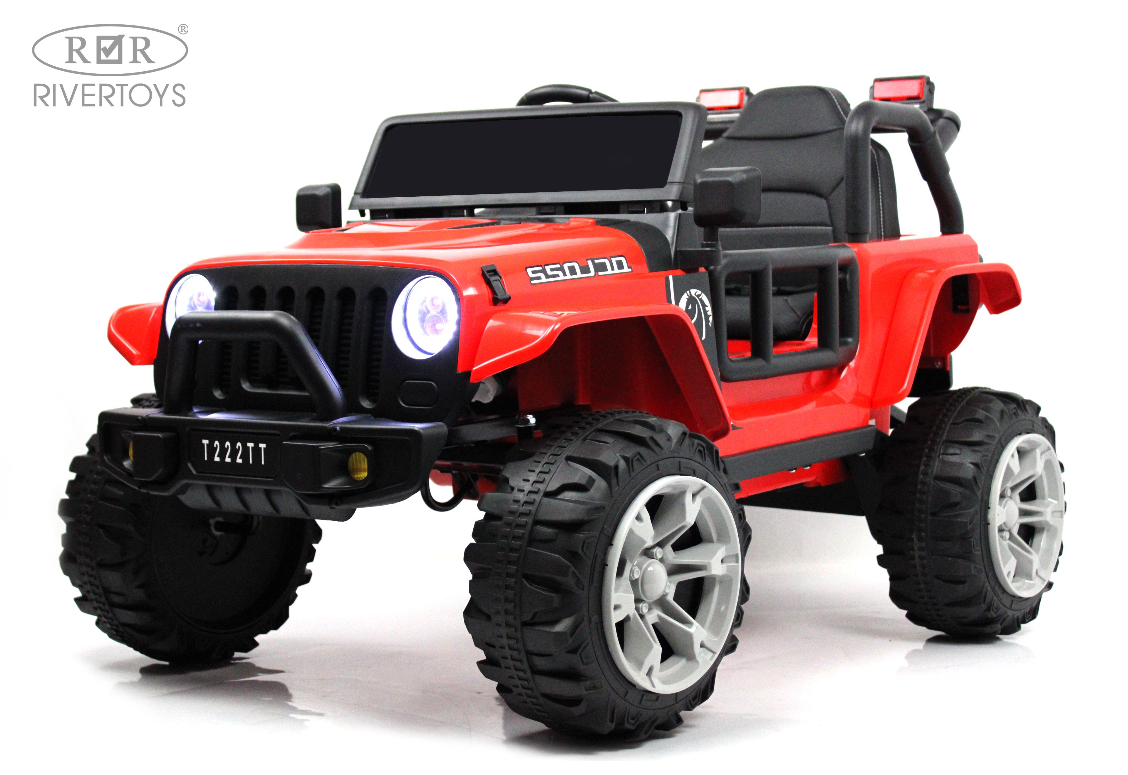 Электромобиль RIVERTOYS T222TT-4WD-RED С пультом ДУ - фото 24