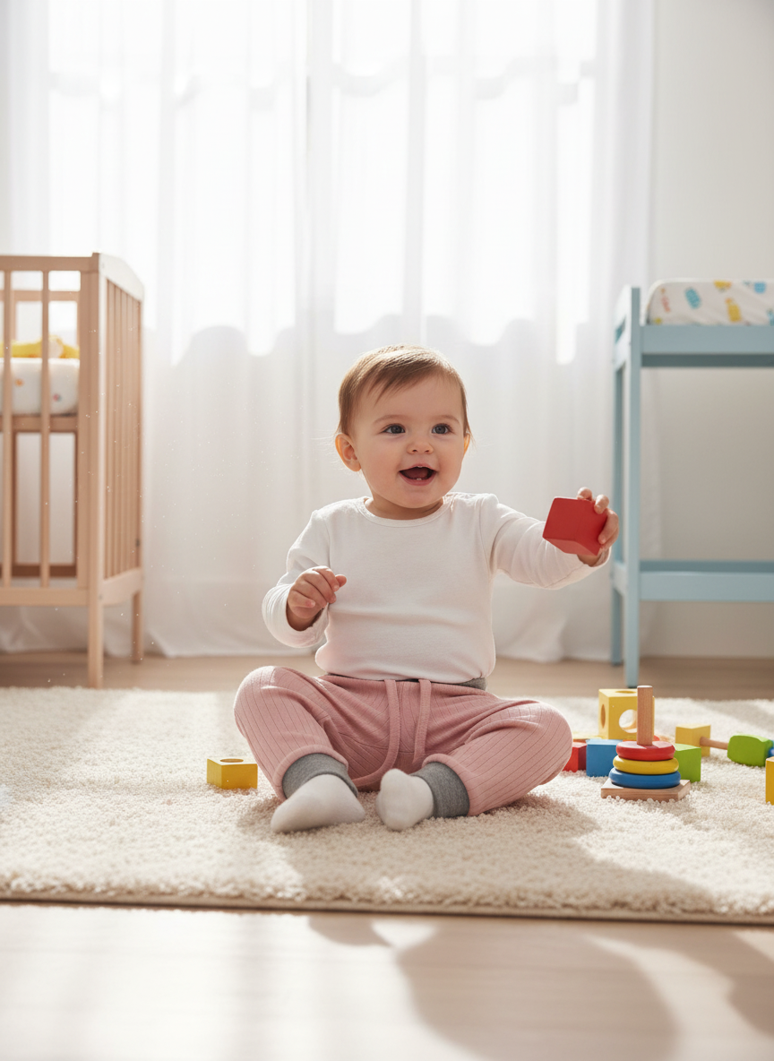 Штанишки Утенок 457г/1 пудра - фото 1