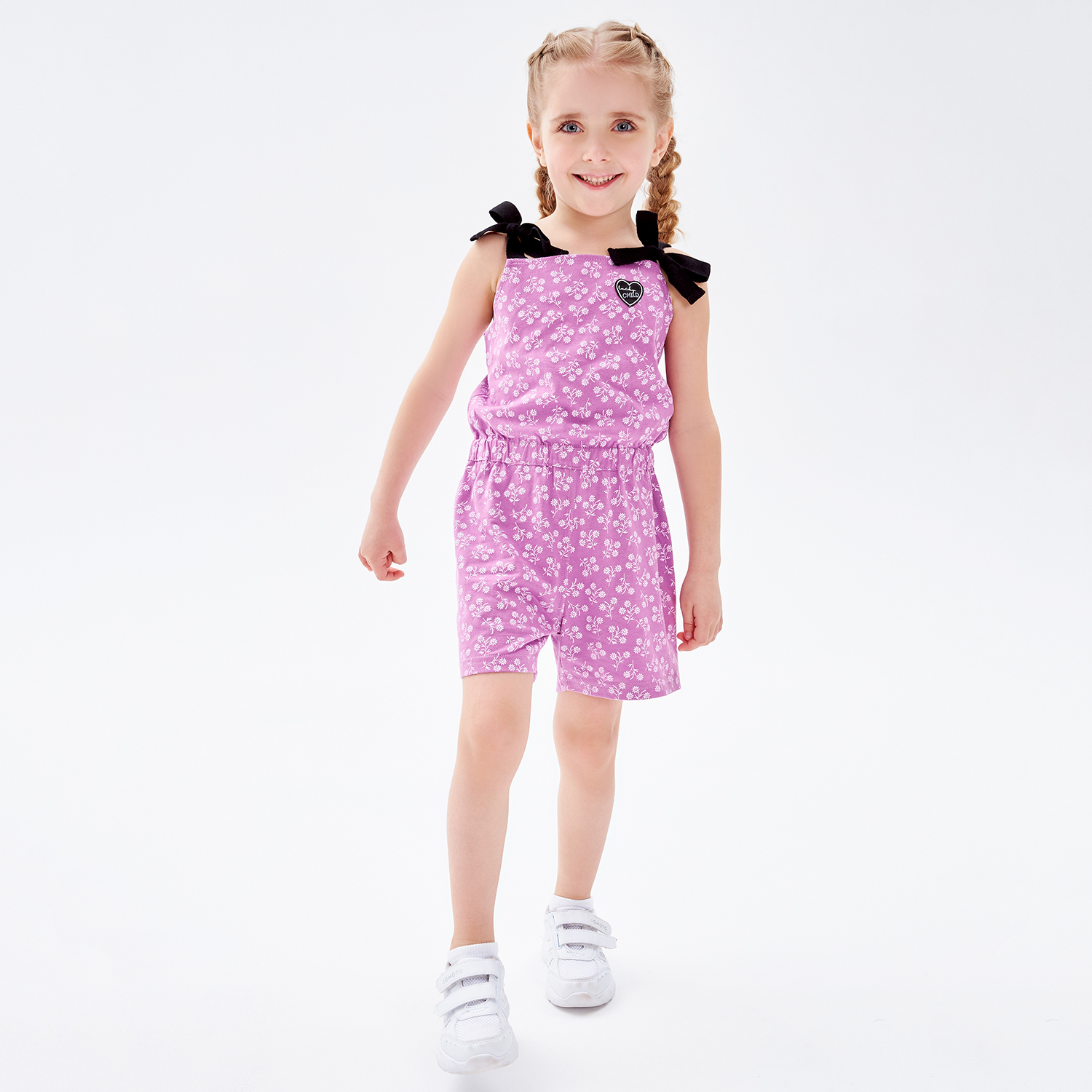 Полукомбинезон Lucky Child 143-31к/фиолетовый/0-2 - фото 1