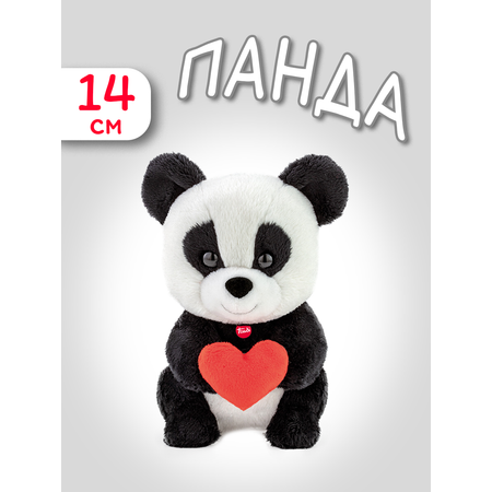 Мягкая игрушка Trudi Панда с сердечком делюкс