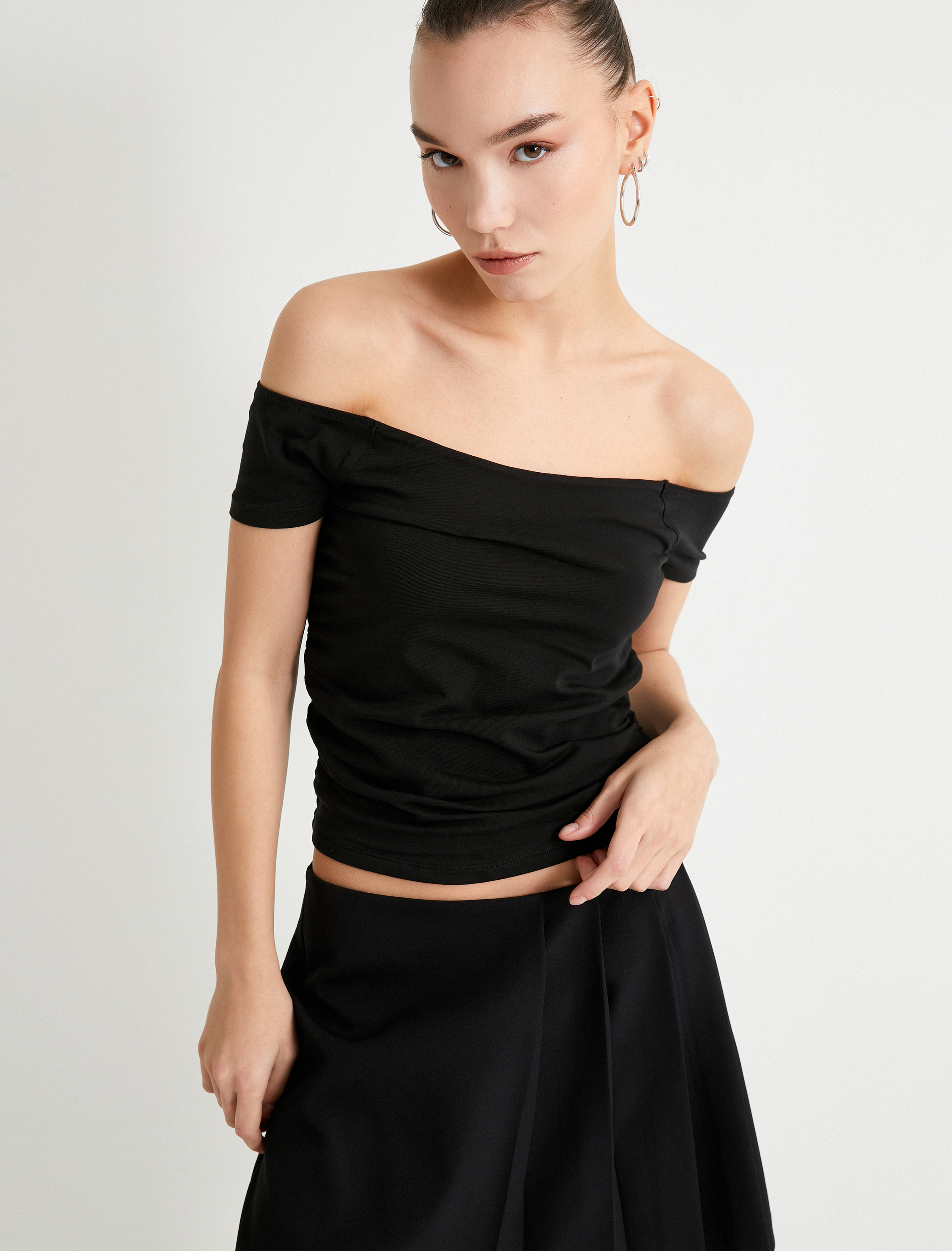 Футболка KOTON 4SAL10673IK999 - фото 1
