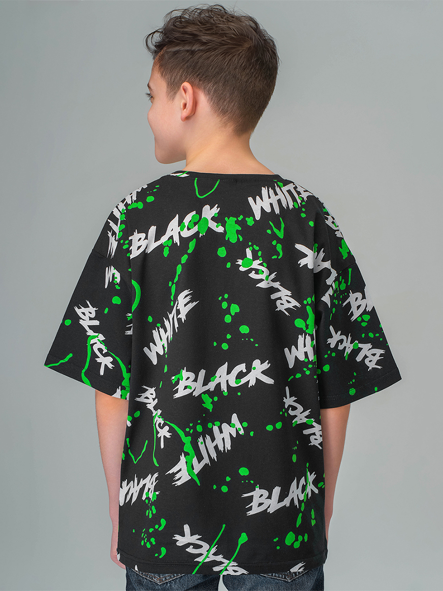 Футболка HappyFox HF0178SPblack.white - фото 6