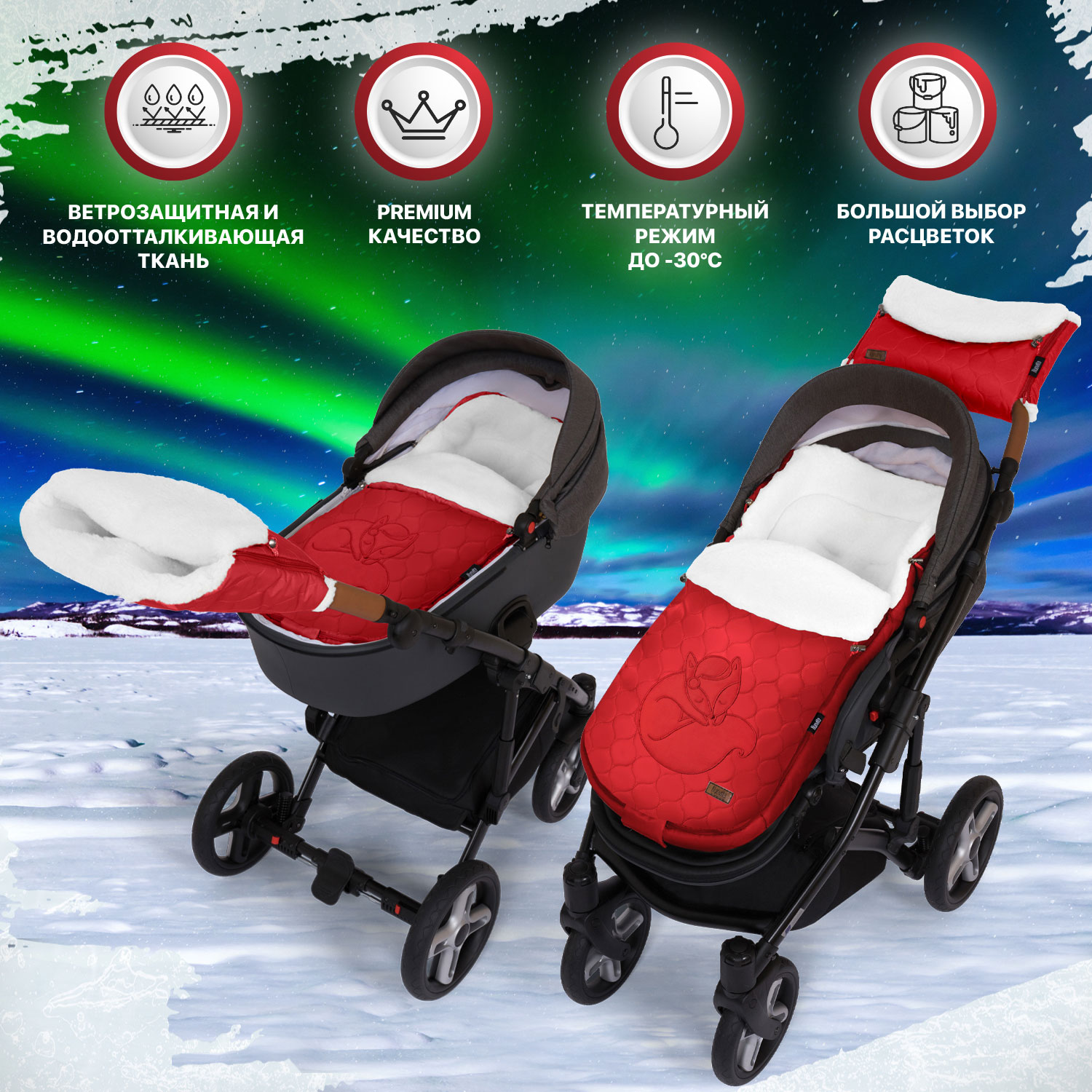 Конверт в коляску Nuovita Polare Bianco - фото 5