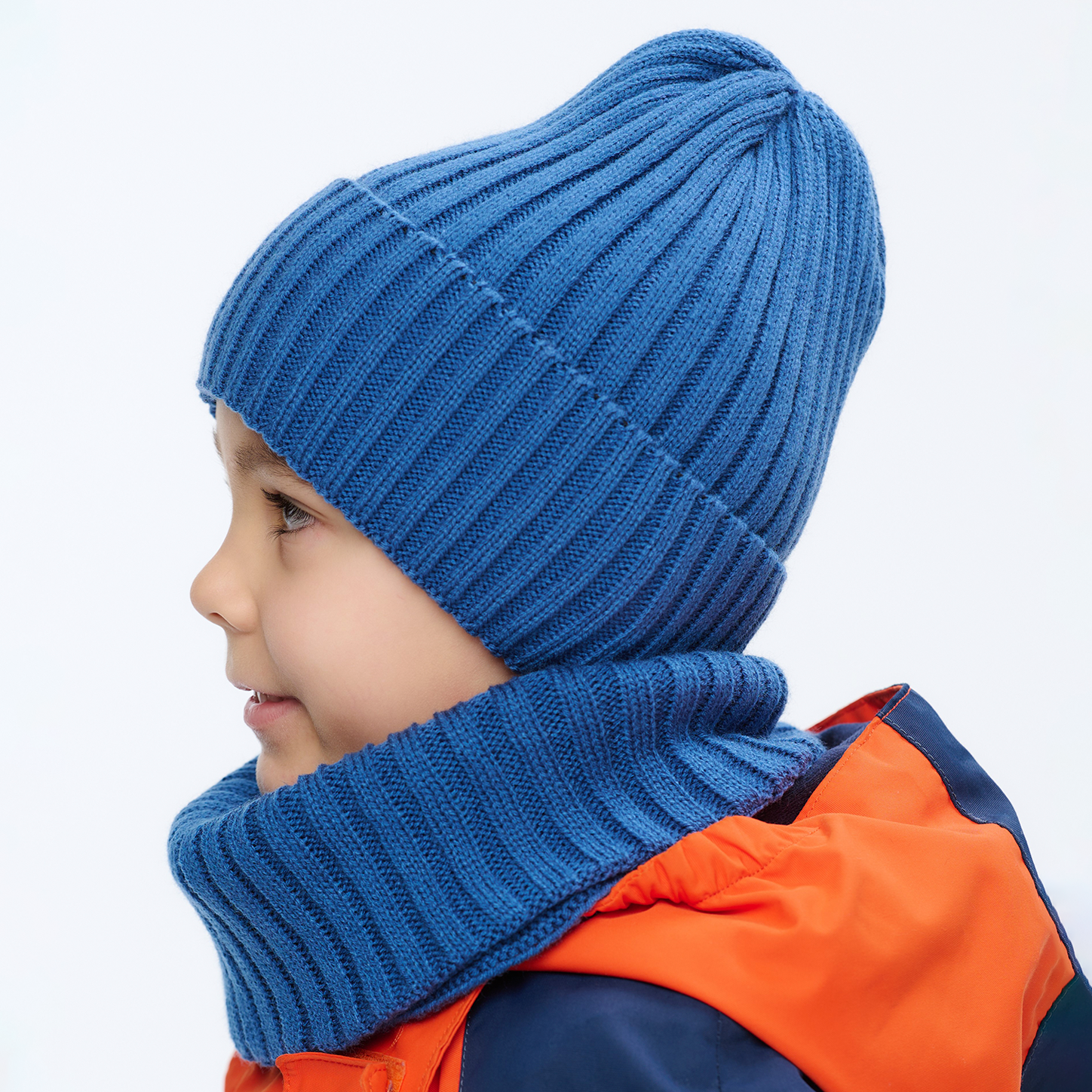Шапка и снуд KUBRIO KU-H-45-pumpW-blue - фото 4