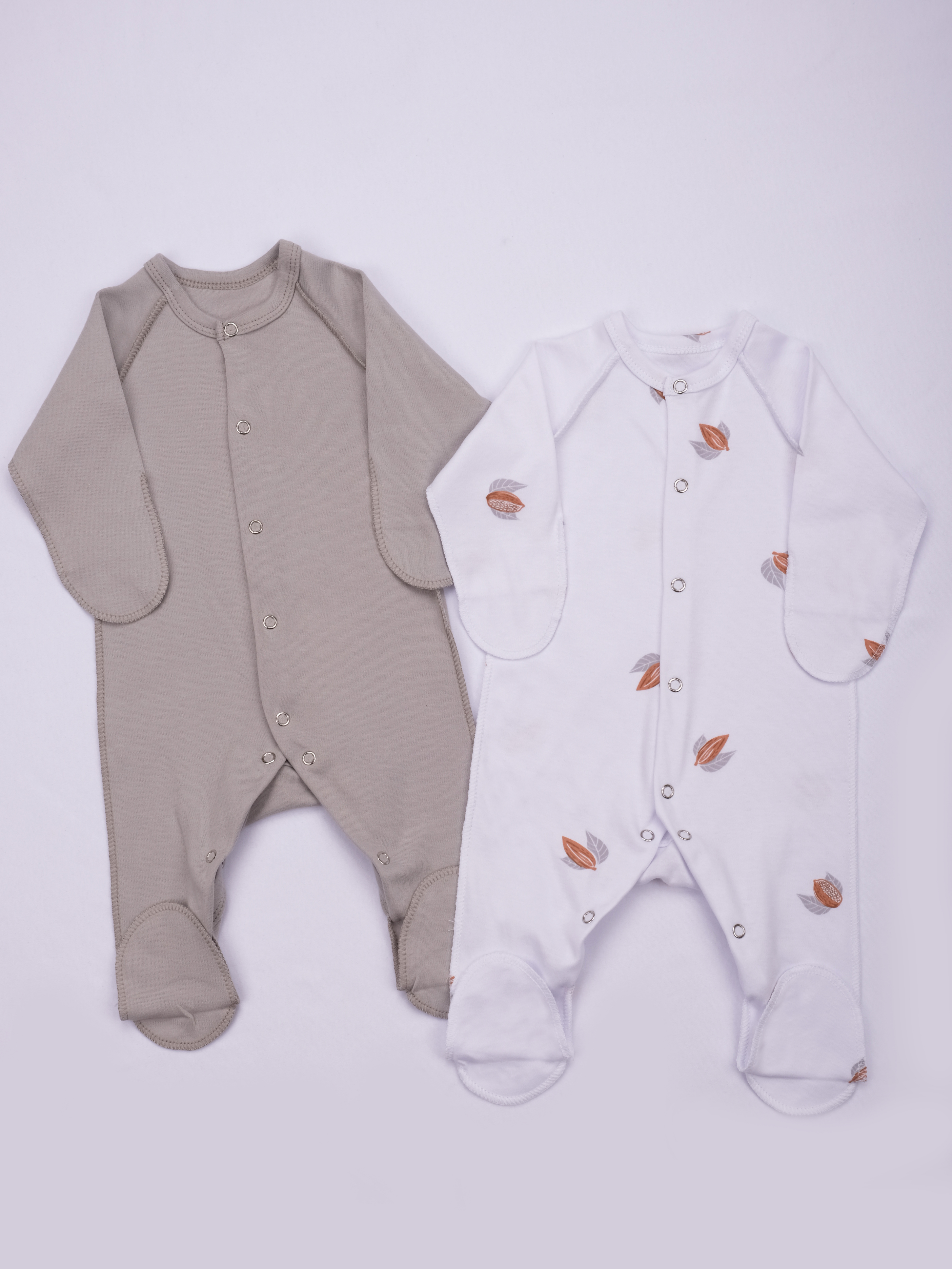 Комбинезон 2 шт ЯРКО 05062 ИК Какао, серый - фото 1