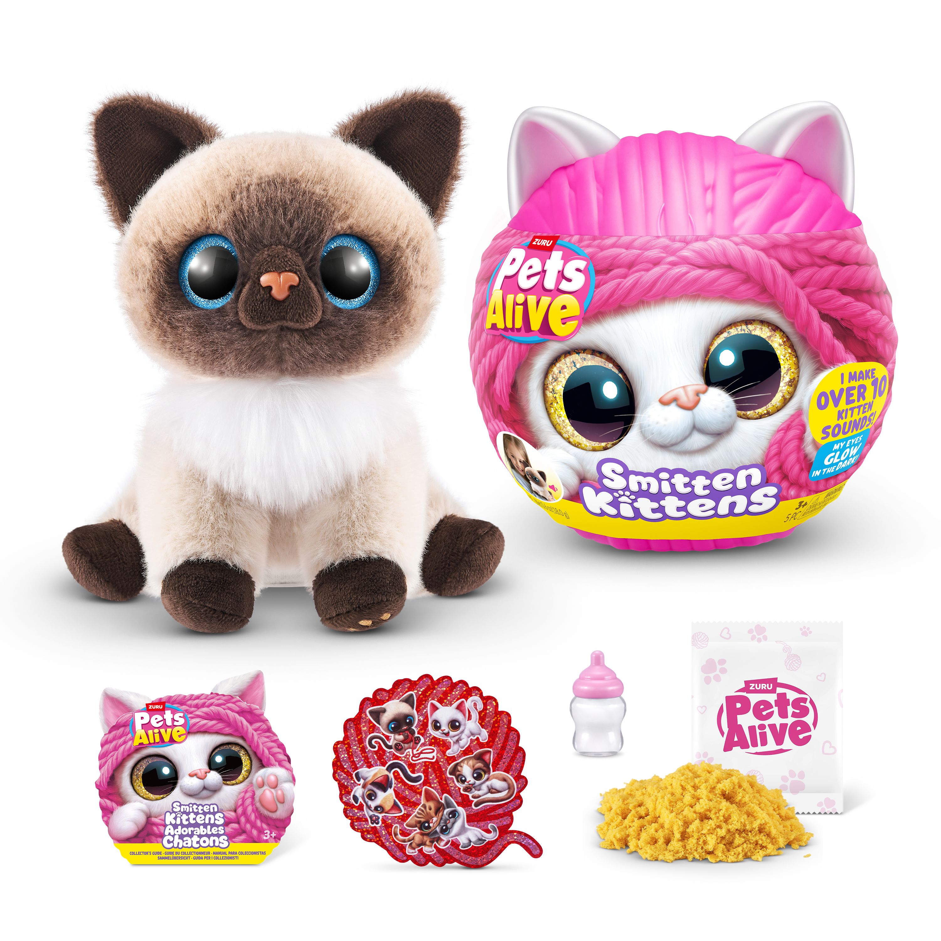 Мягкая игрушка Zuru Pets Alive Smitten Kittens - фото 10