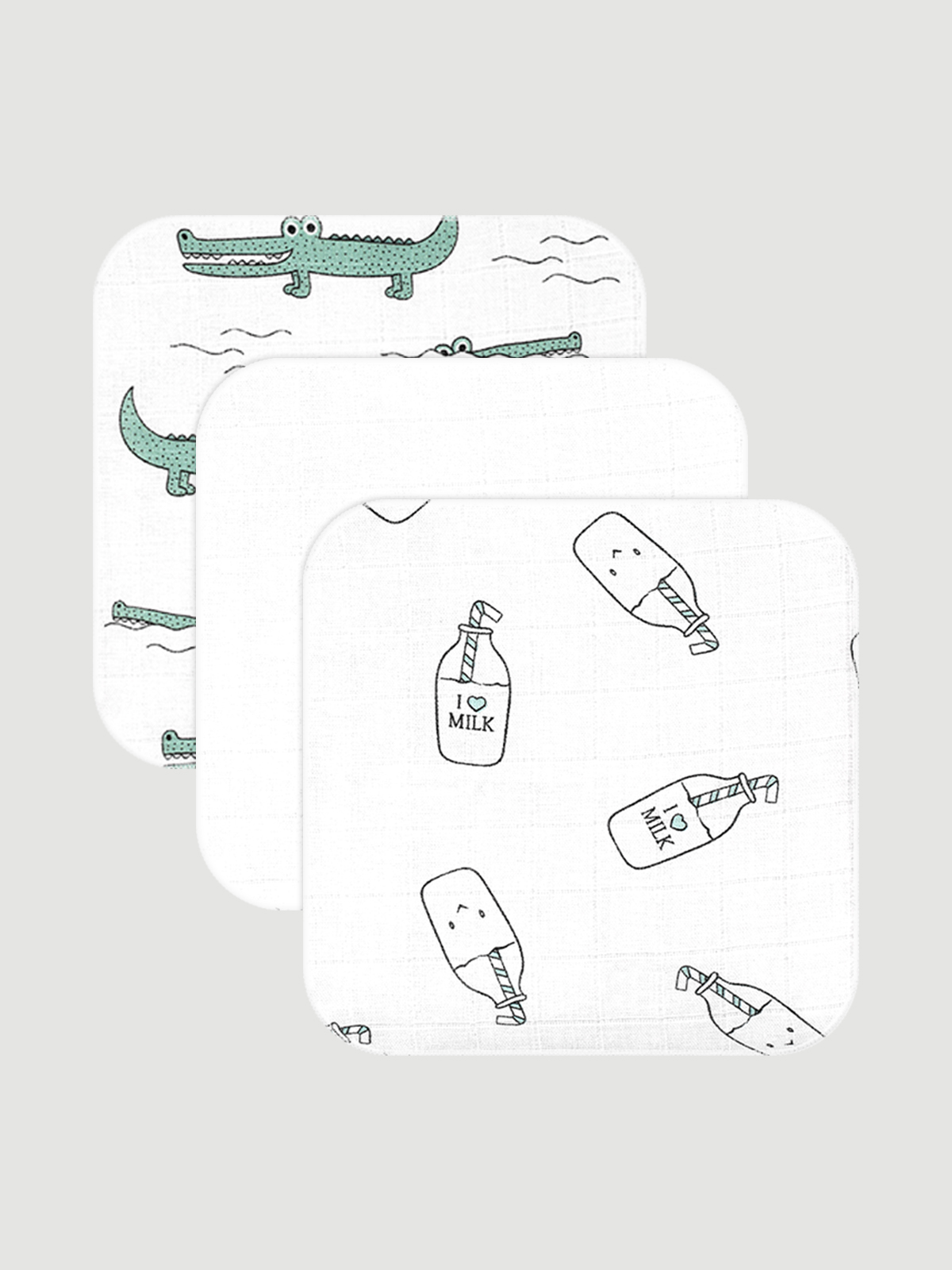 Нагрудник Mjolk текстиль 3 шт. - фото 1