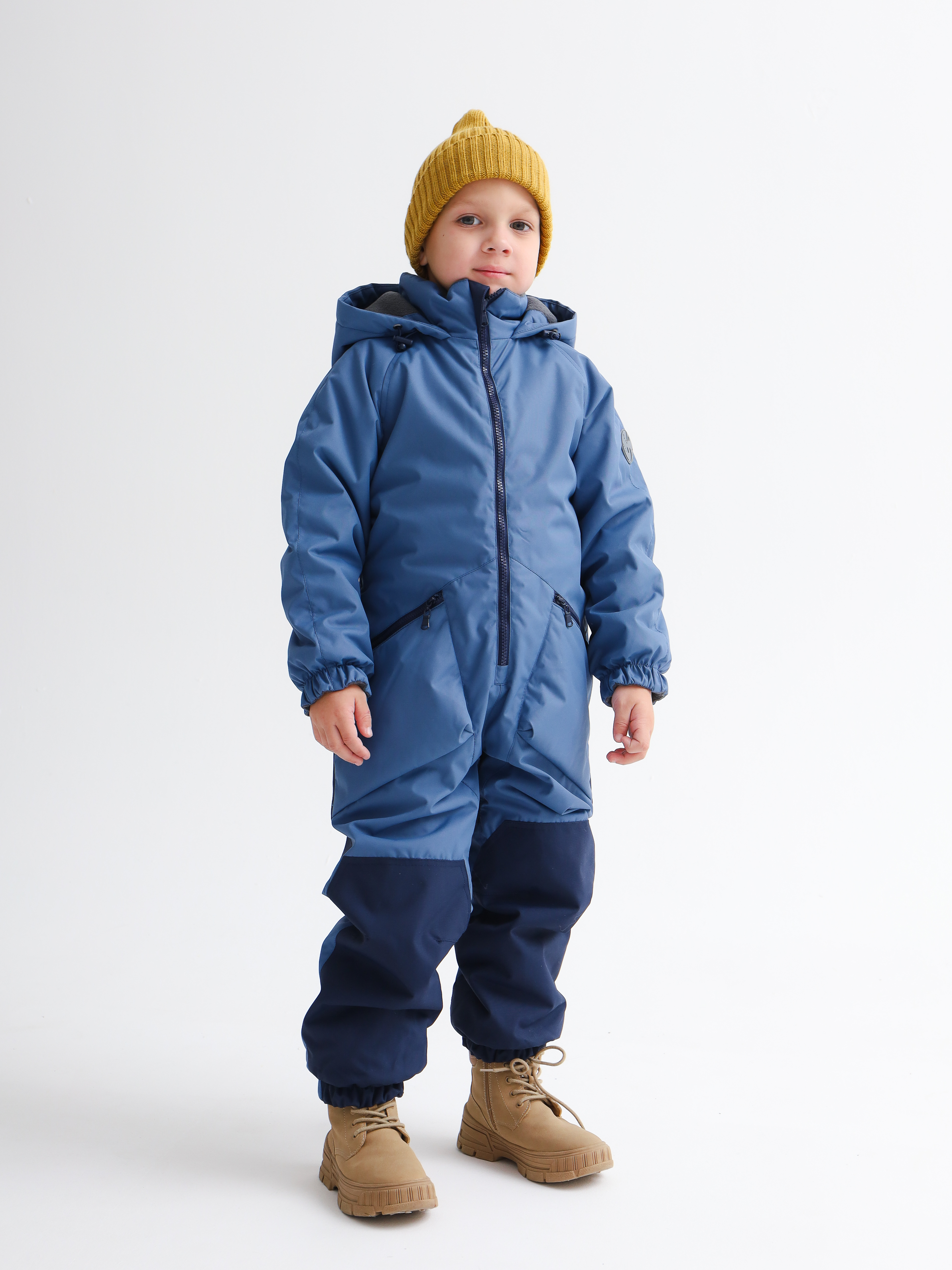 Комбинезон MINIDINO B-VO-Kmb-102/1Комбинезон демисезонный 3.0 деним детский - фото 1