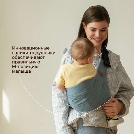 Переноска для новорожденных Timikbaby слинг светлый джинс