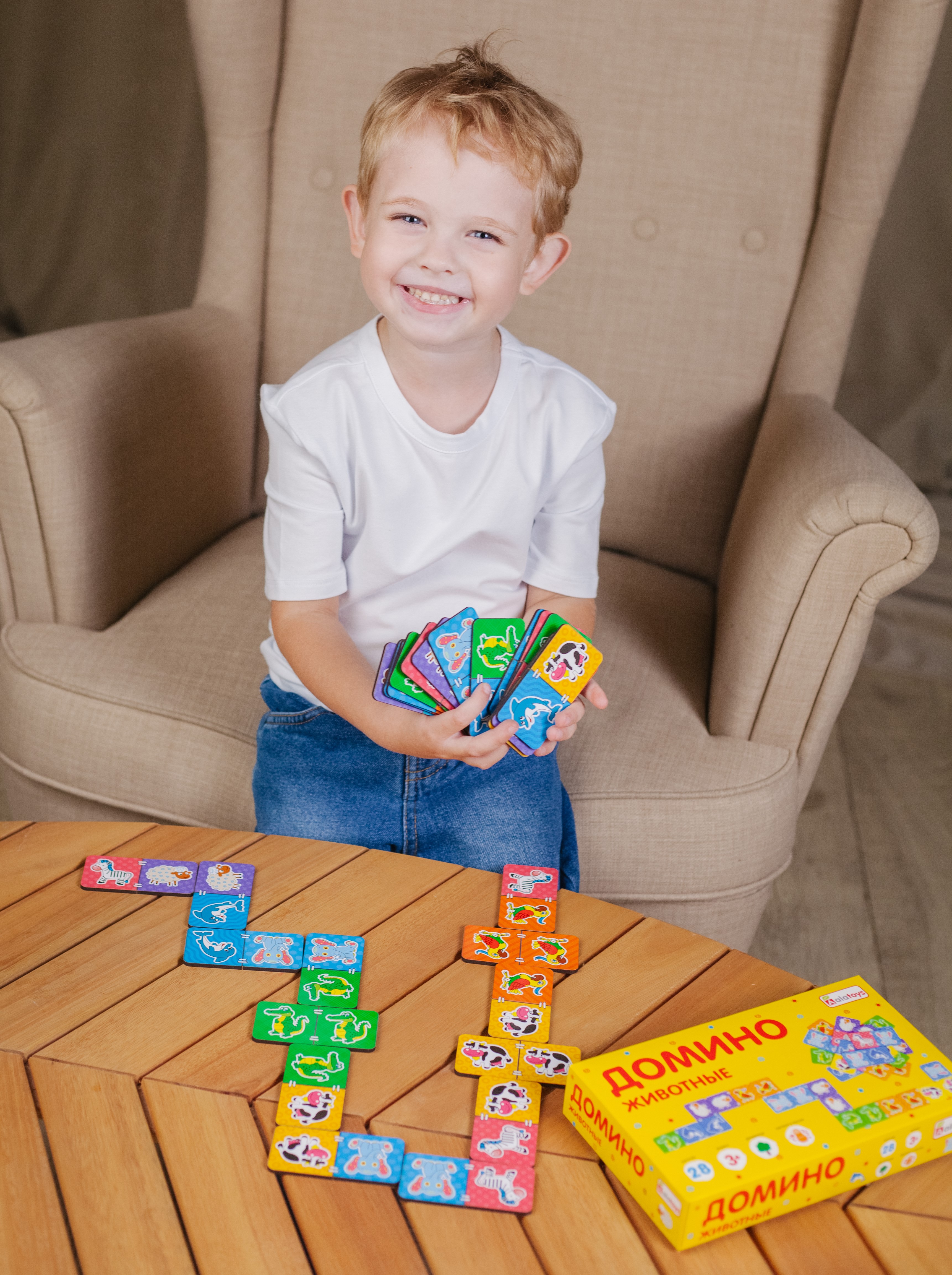 Настольная игра Alatoys Домино Животные в ассортименте - фото 14