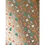 Бумага оберточная новогодняя Феникс Презент Стильная зима немелованная 100*70см