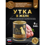 Корм влажный для собак Clan De File Утка филе в желе ж/б 340г 8 шт