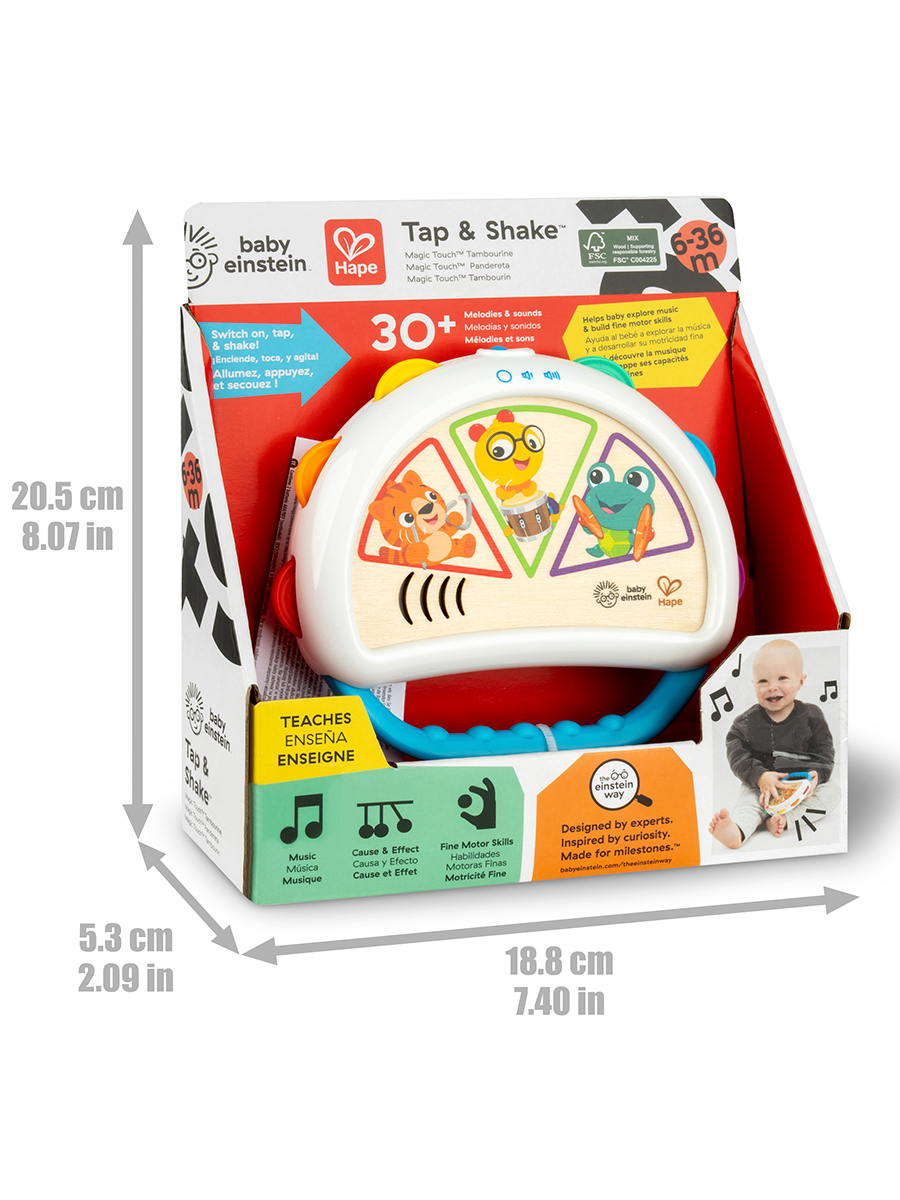 Игрушка музыкальная Hape бубен - фото 11