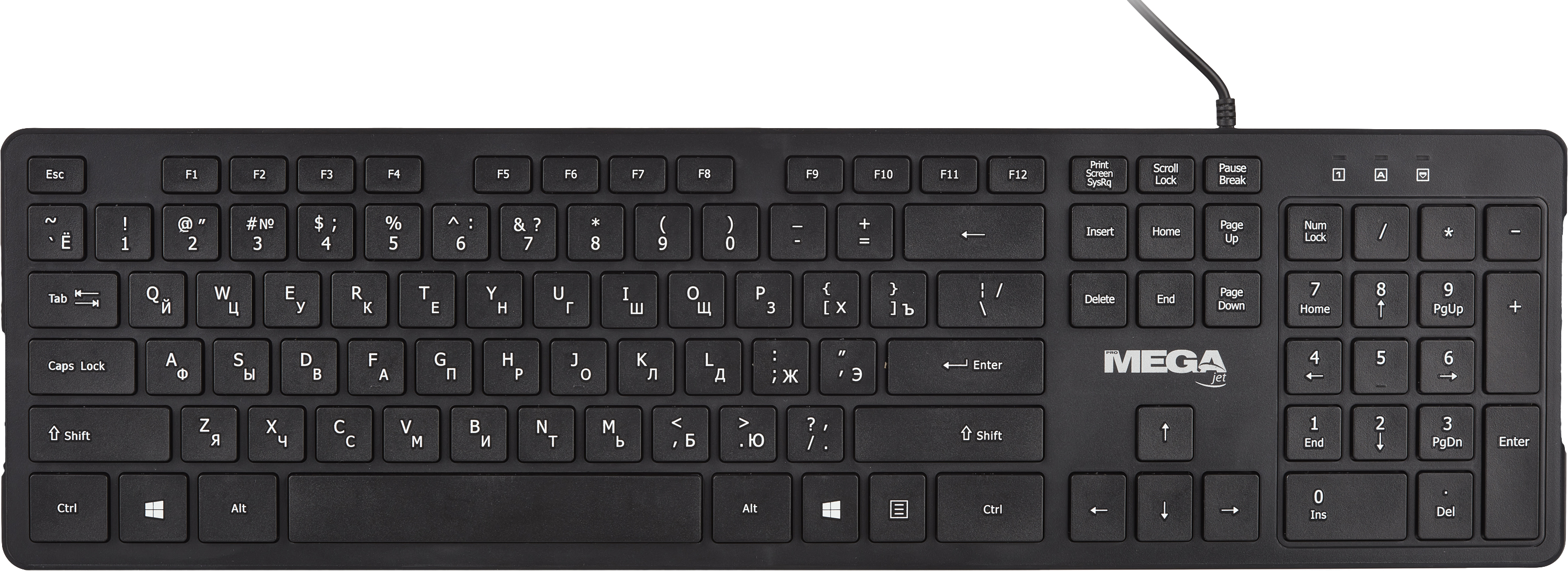 Клавиатура C-KB002 черная, USB, 104кн BT-JKB-001/C-KB002 - фото 10