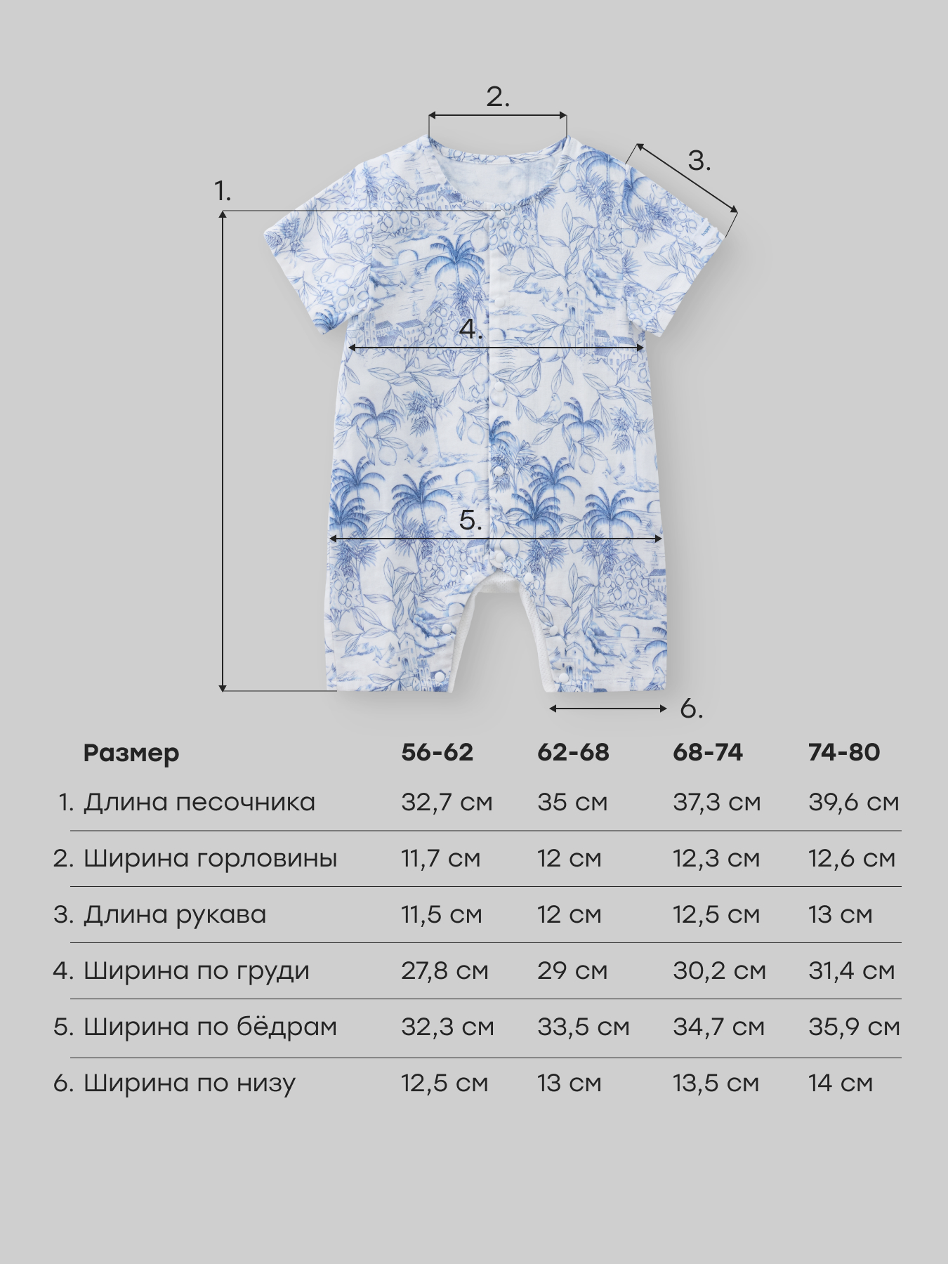 Песочник Happy Baby 88674-0_milky-blue-print - фото 5