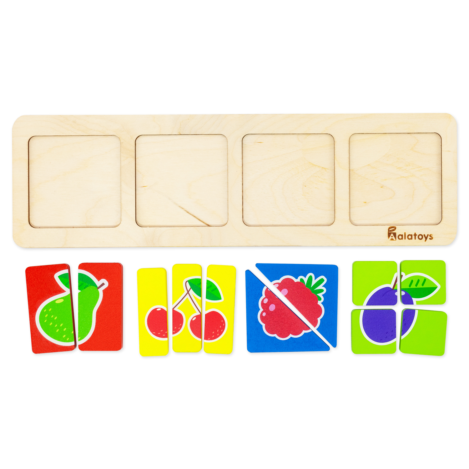 Игрушка Alatoys рамка-вкладыш Фрукты в ассортименте - фото 3