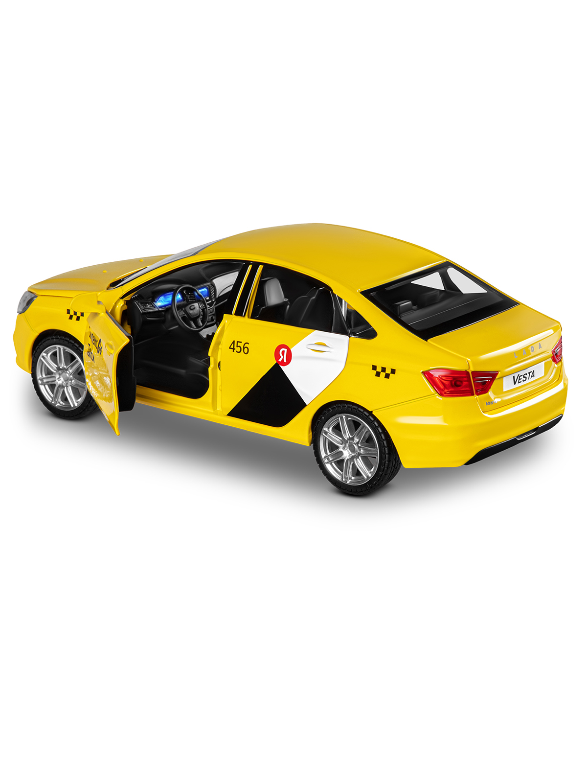 Автомобиль Яндекс GO LADA Vesta Такси озвучено Алисой 1:24 JB1251345/Яндекс GO - фото 24