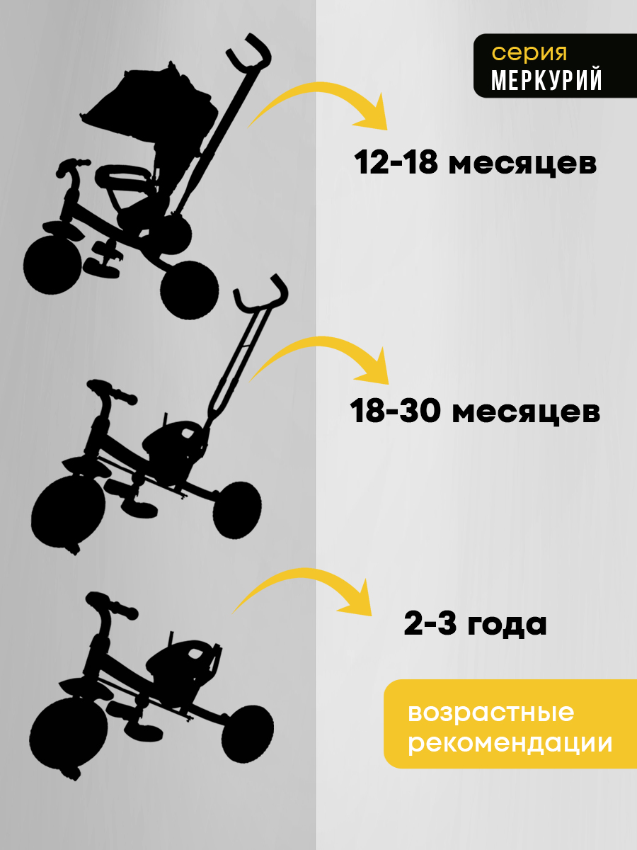 Трехколесный велосипед Velobibi 10 дюймов - фото 4