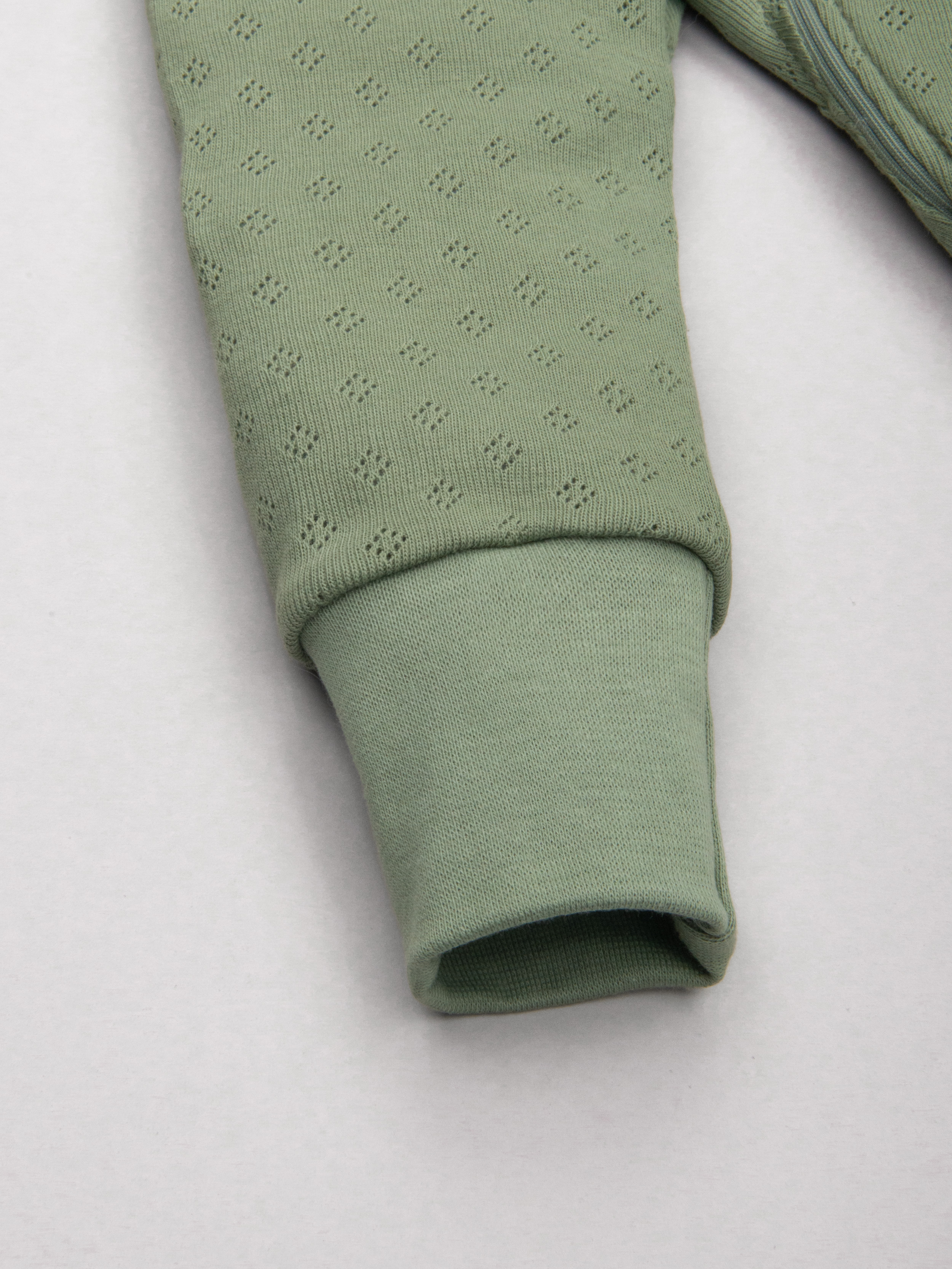 Комбинезон ТРИЯ 1022 ажурная рибана Soft песто - фото 7