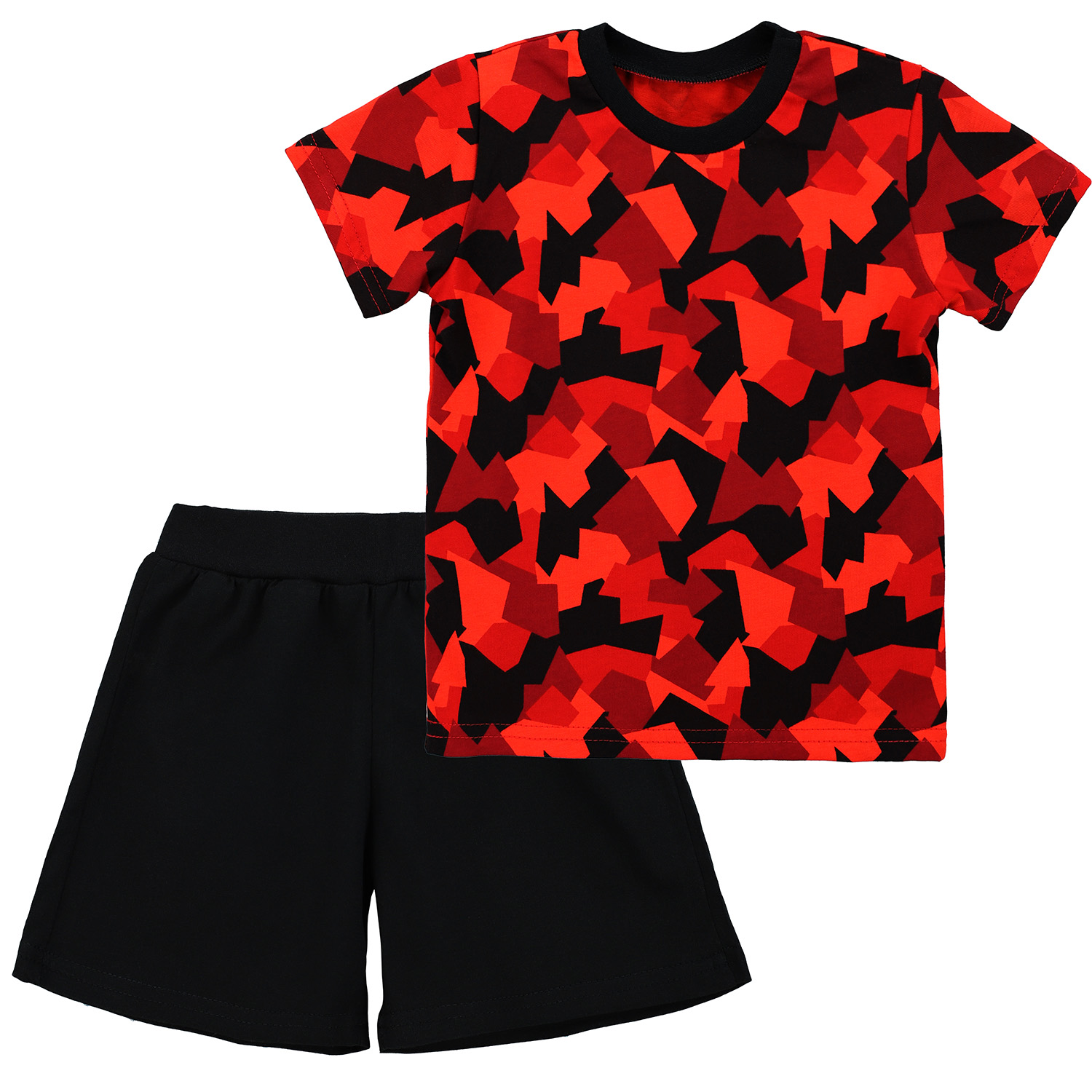 Костюм Babycollection ЦБ-00030261красный черный - фото 4