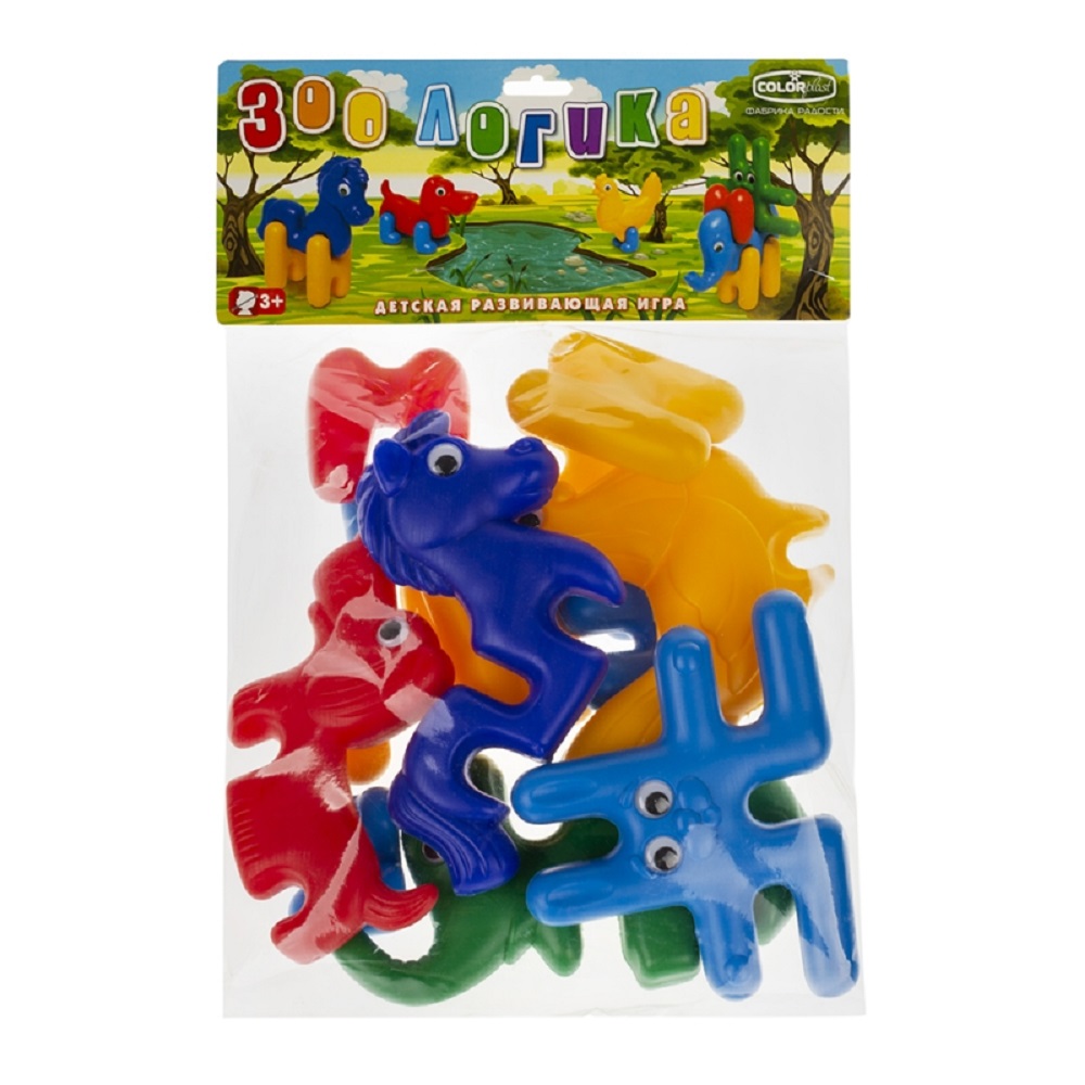 Конструктор Colorplast Зоо-Логика зверюшки - фото 1