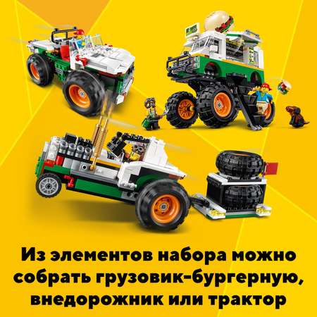 Конструктор LEGO Creator Грузовик Монстрбургер блочный