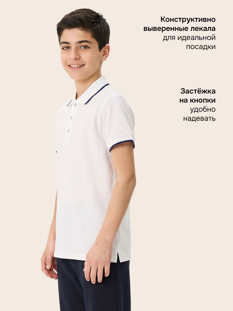 Поло NIKASTYLE 4ш72126 белый - фото 5