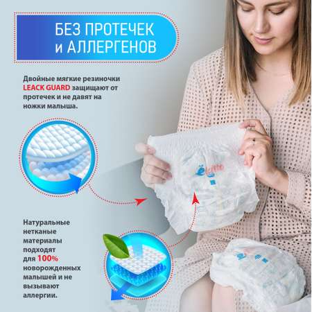 Трусики Ekitto Premium ночные XL (12-17 кг) 62 шт.