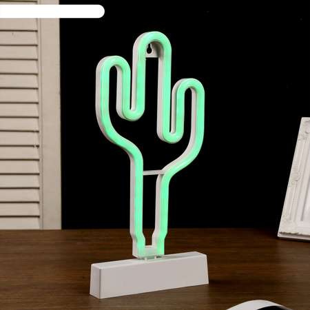 Ночник-светильник MINI-TOYS настольный «Кактус» LED