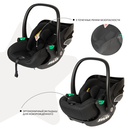 Автокресло Olsson B-Safe Black 0+/1 (0-18 кг)