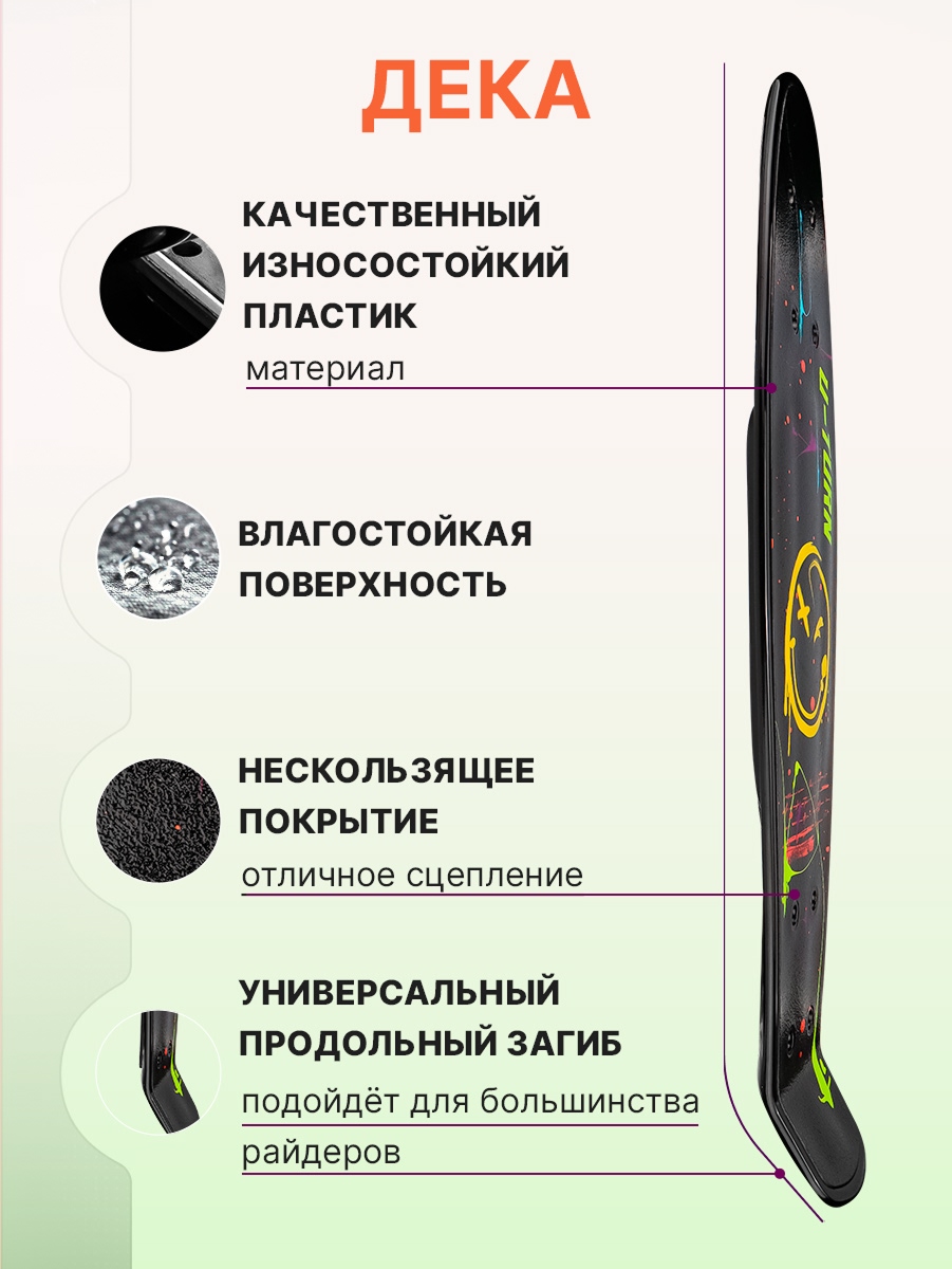 Скейтборд U-TURN 56 см - фото 4