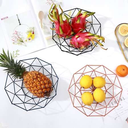Фруктовница ZDK Kitchen Fruit цвет черный 260х260х115 мм