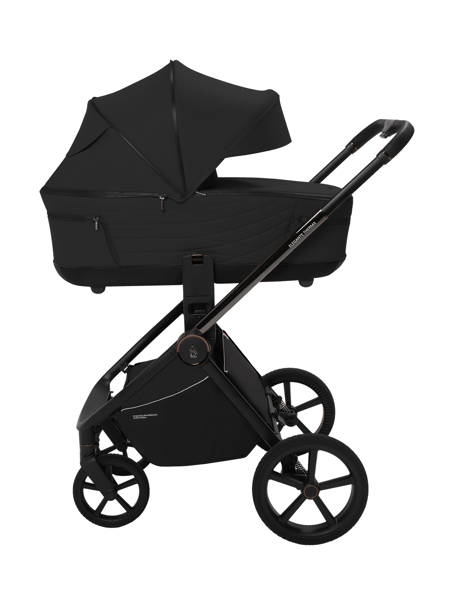 Коляска 2в1 Sweet Baby SBL Elegante Therma Black черный - фото 21