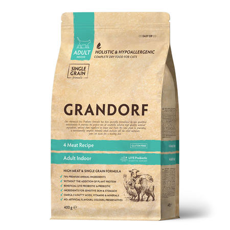 Корм для кошек Grandorf 400г четыре мяса