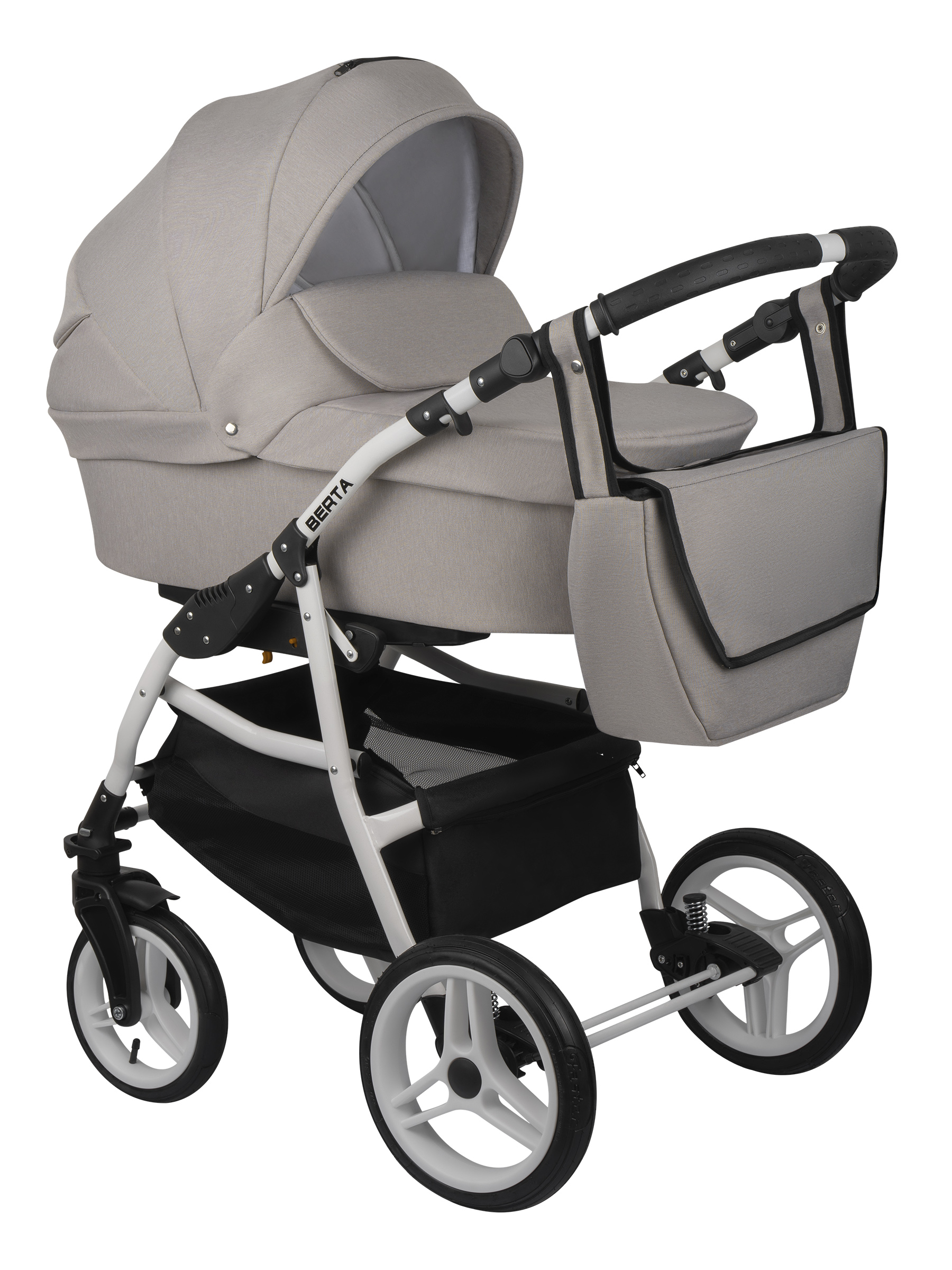 Коляска 3в1 alis Berta 10 светло-бежевый - фото 1