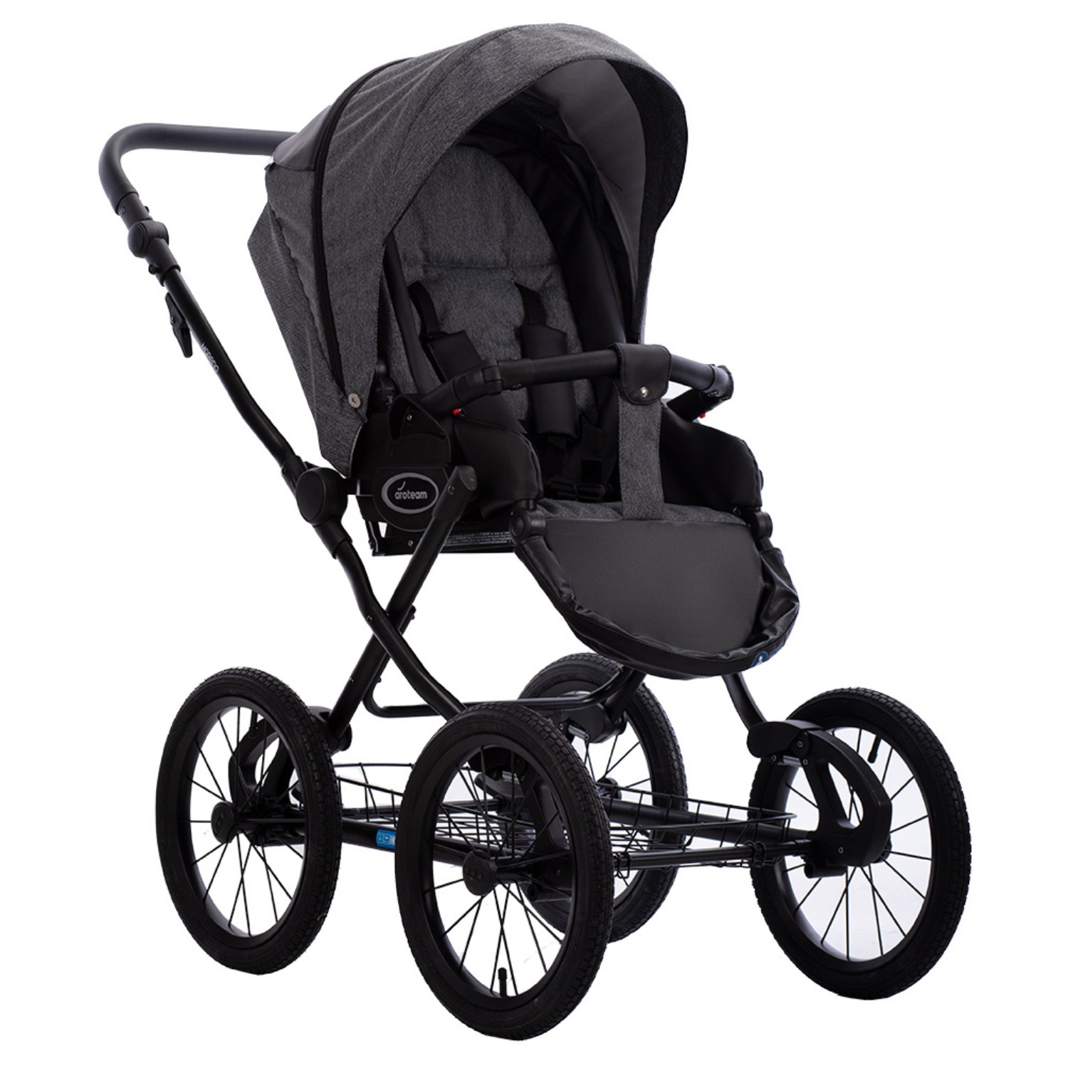 Коляска 2в1 Aroteam Moreno SL 05 черный - фото 3