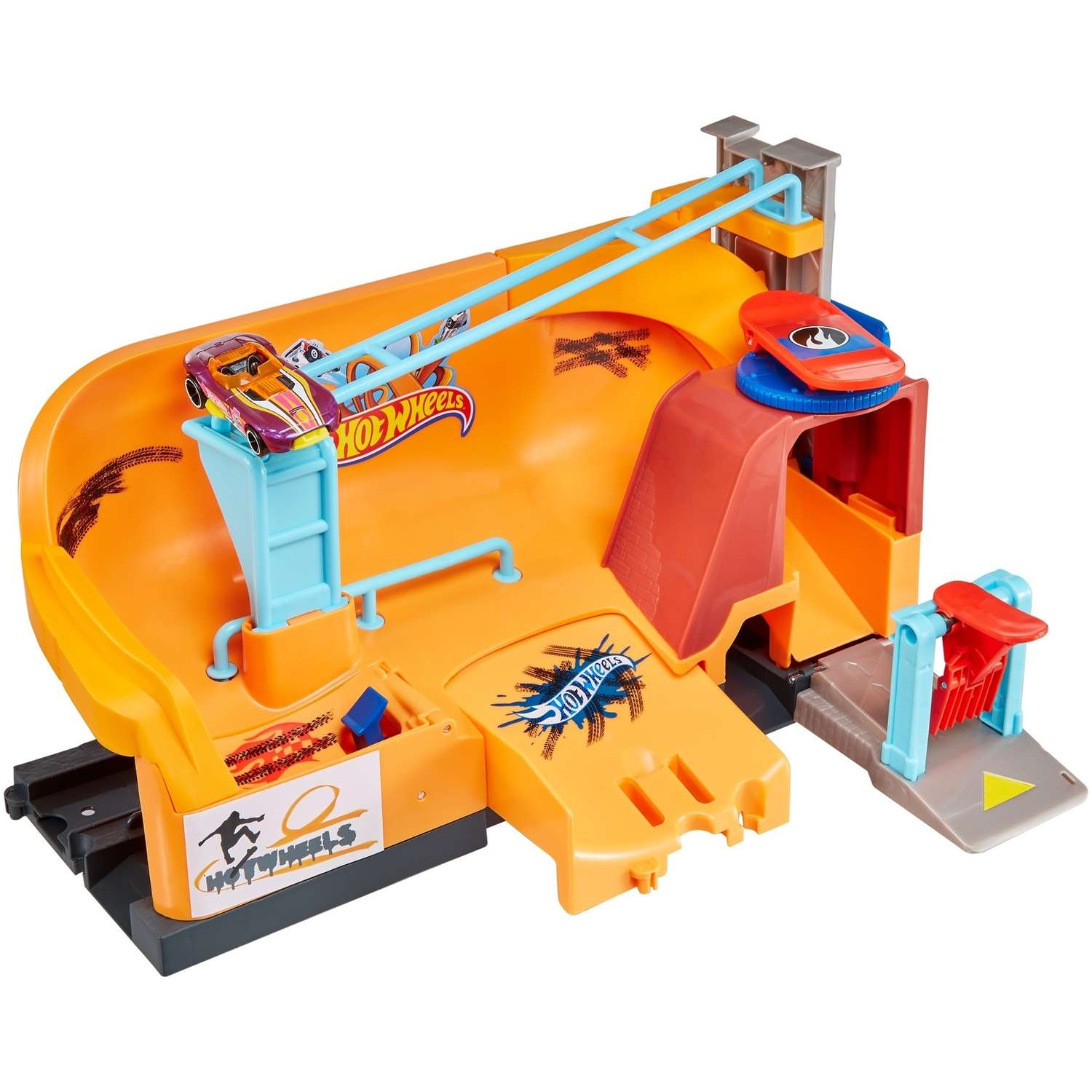 Трек Hot Wheels Скейт парк с пусковой установкой FNB15 - фото 5