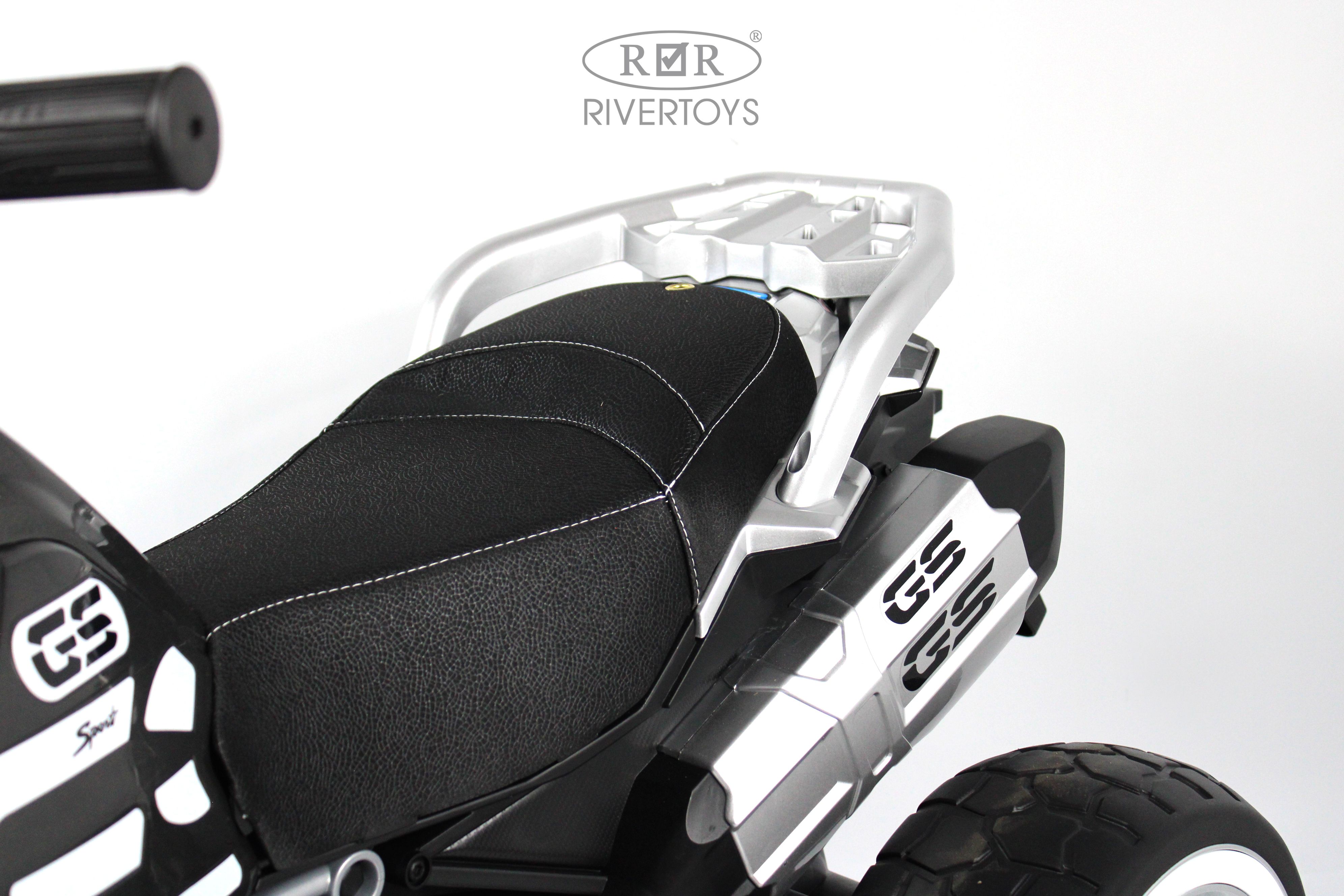 Электромотоцикл RIVERTOYS М111БХ-BLACK - фото 11