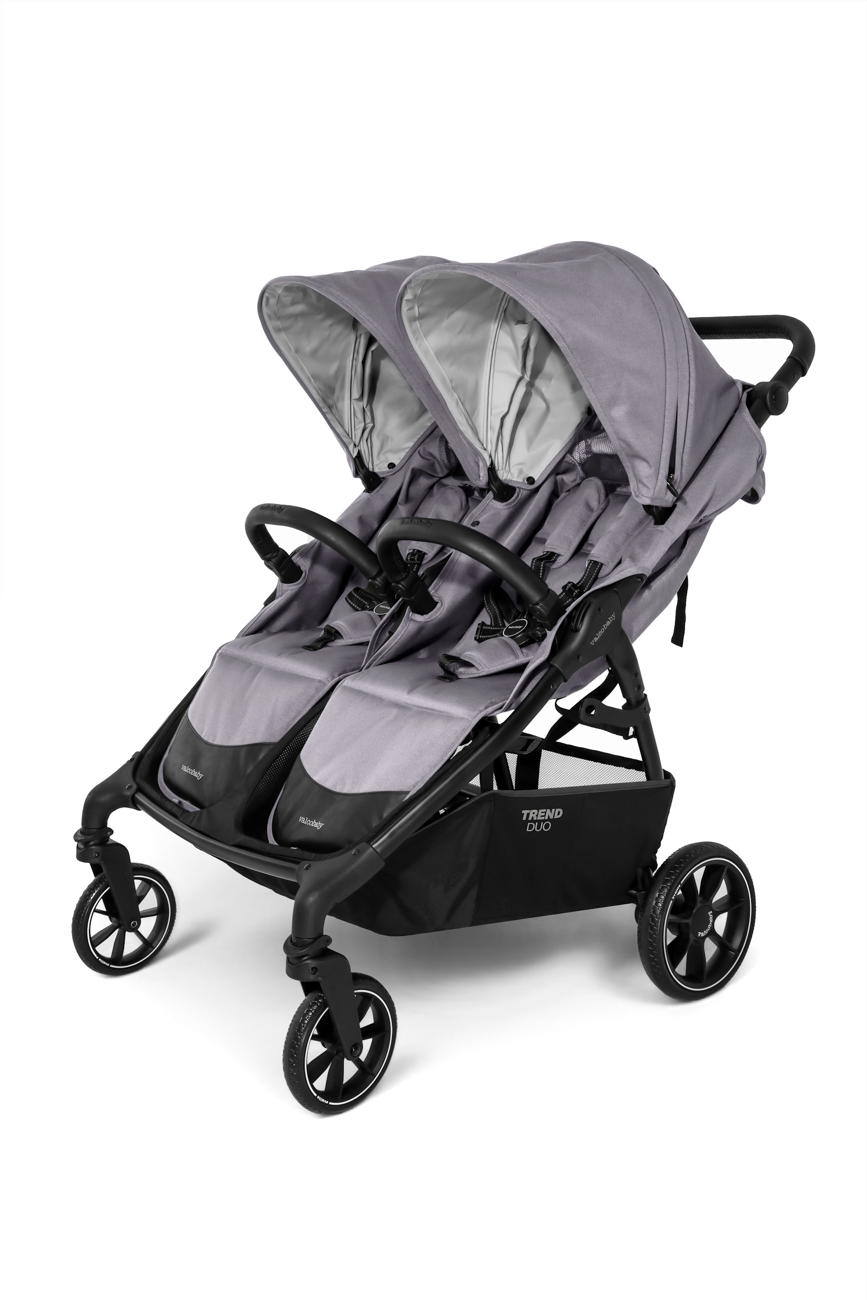 Коляска прогулочная для двойни Valco baby Snap Duo серый - фото 4