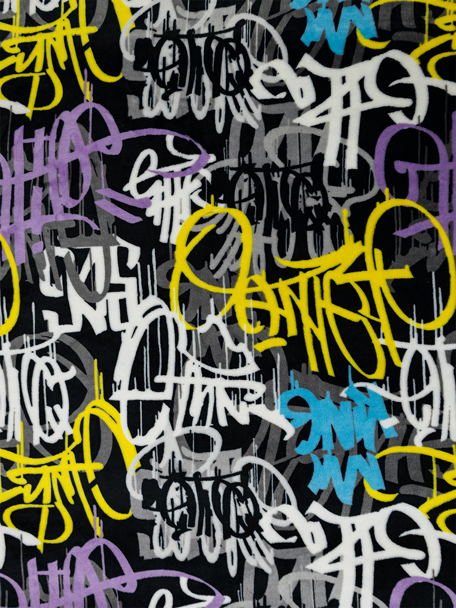 Покрывало BRAVO Граффити 150 x 200 см велсофт - фото 6