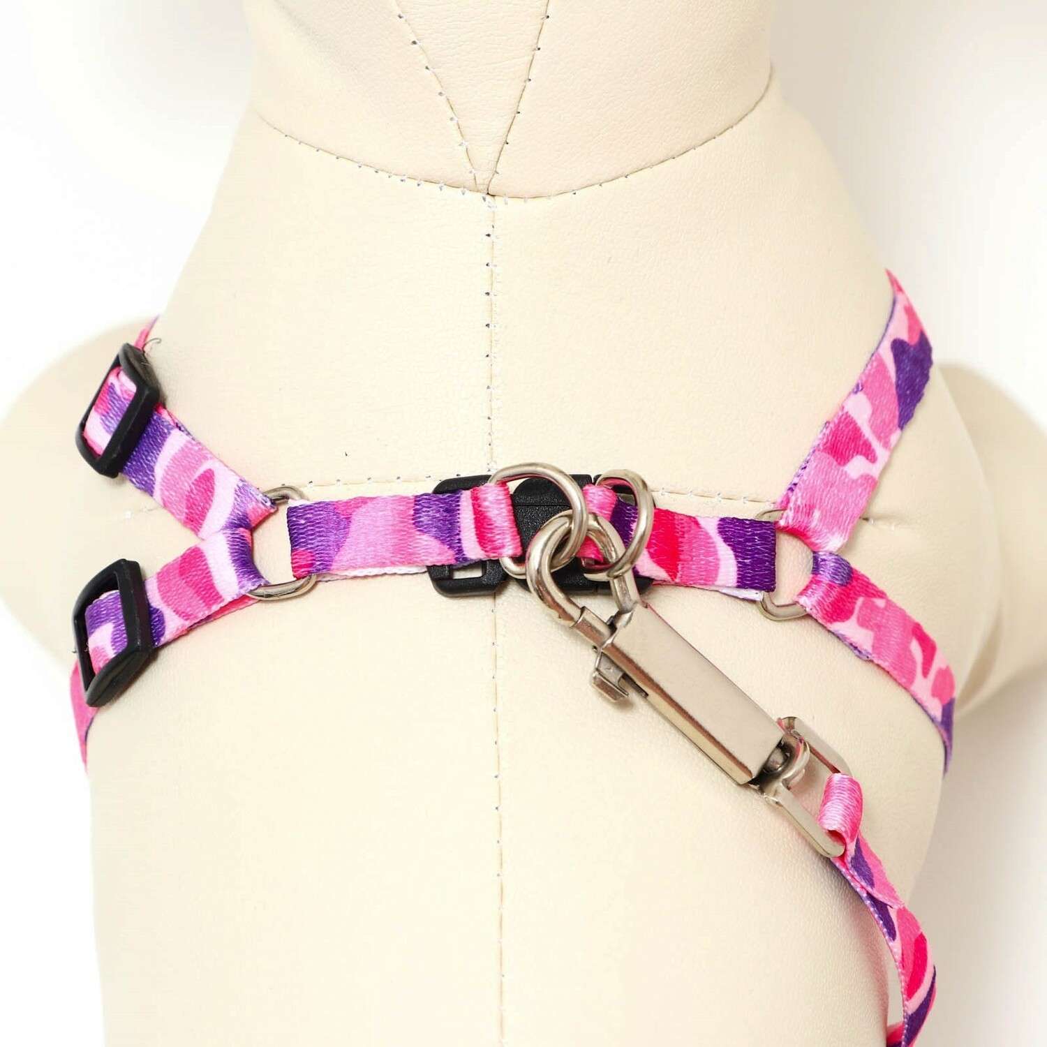 Комплект для собак Пижон шлейка 21-35см+поводок 120см в ассортименте - фото 5