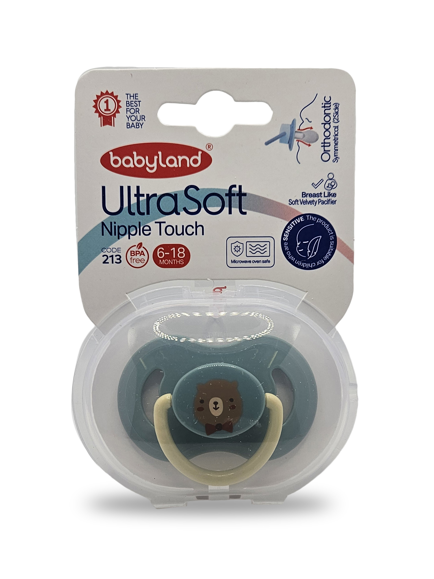 Пустышка Baby Land силикон анатомическая от 6 мес. 1 шт. - фото 1