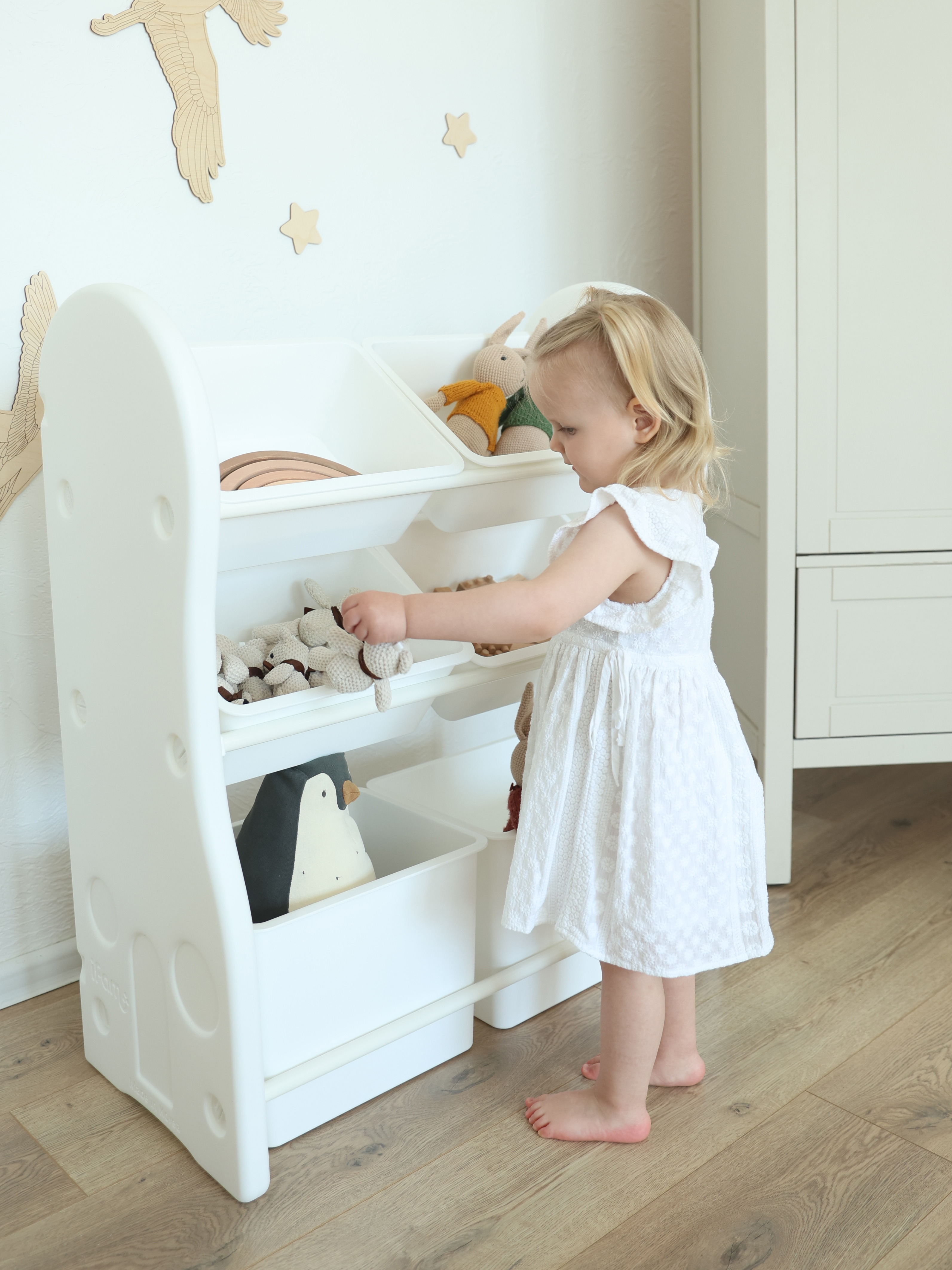 Стеллаж для игрушек Ifam Organizer-1 белый - фото 8