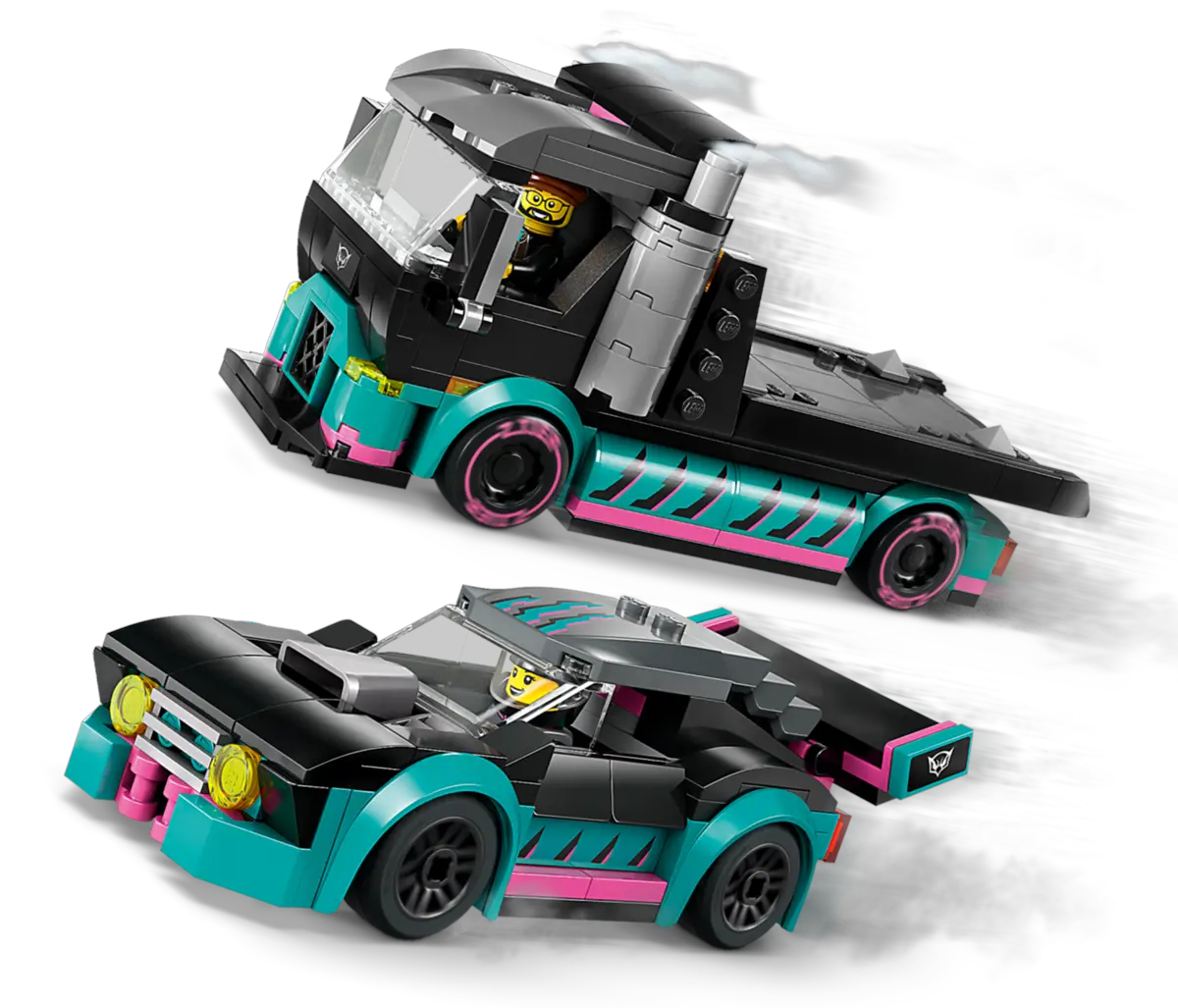 Конструктор LEGO City Race Car and Car Carrier Truck 328 дет. - фото 4